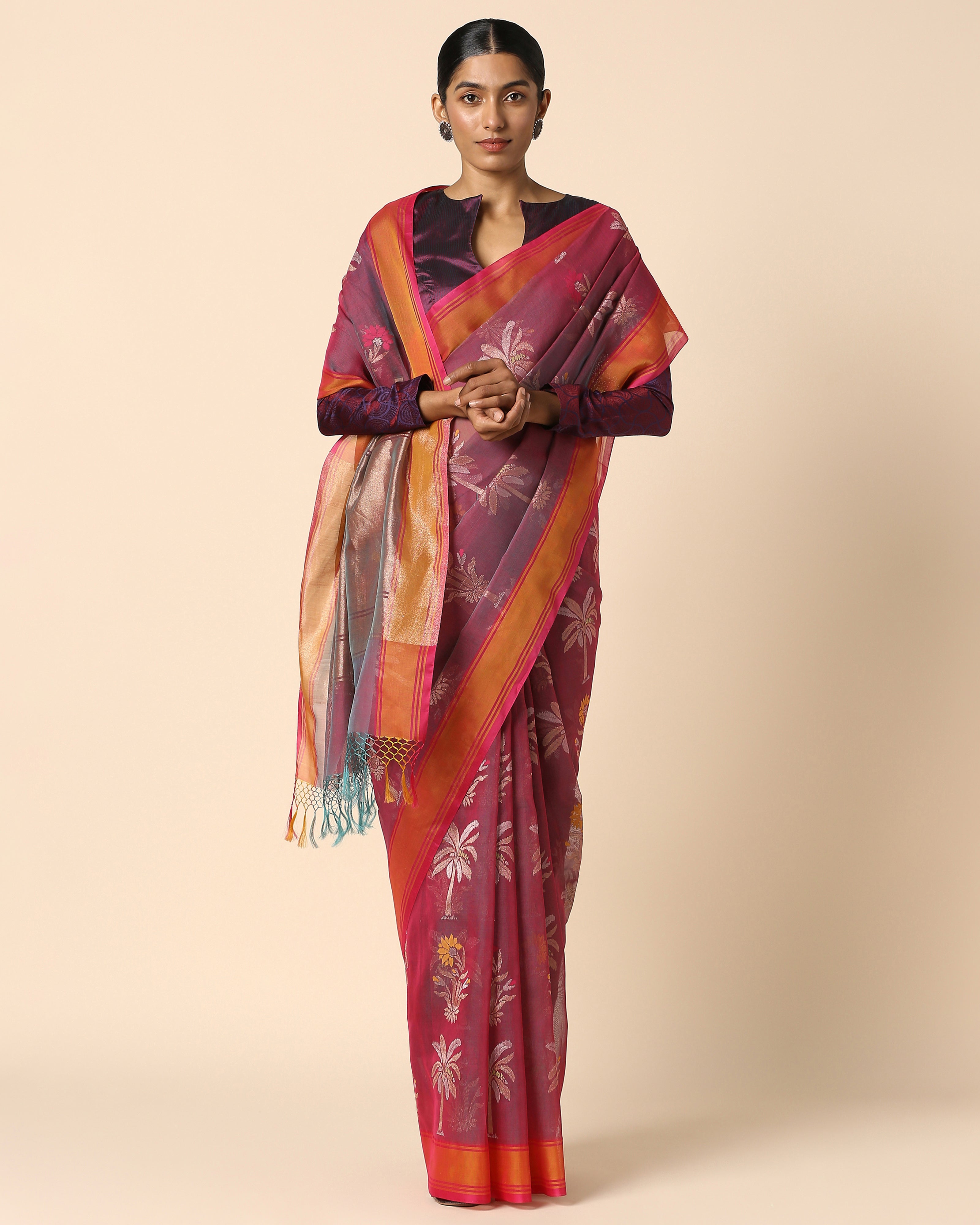 Reeha Banarasi Jamdani Silk Cotton Saree