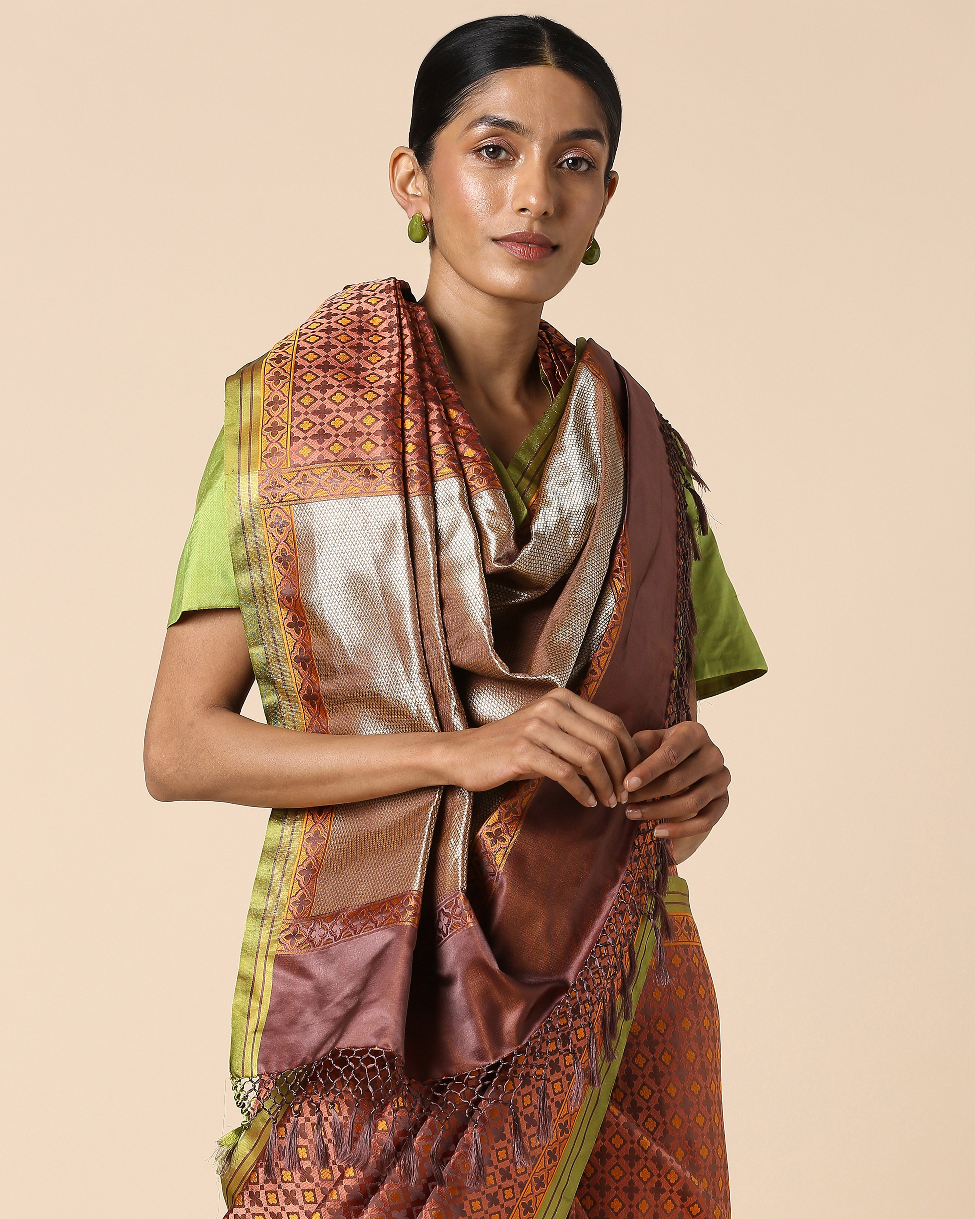 Sabah Banarasi Tanchoi Silk Saree