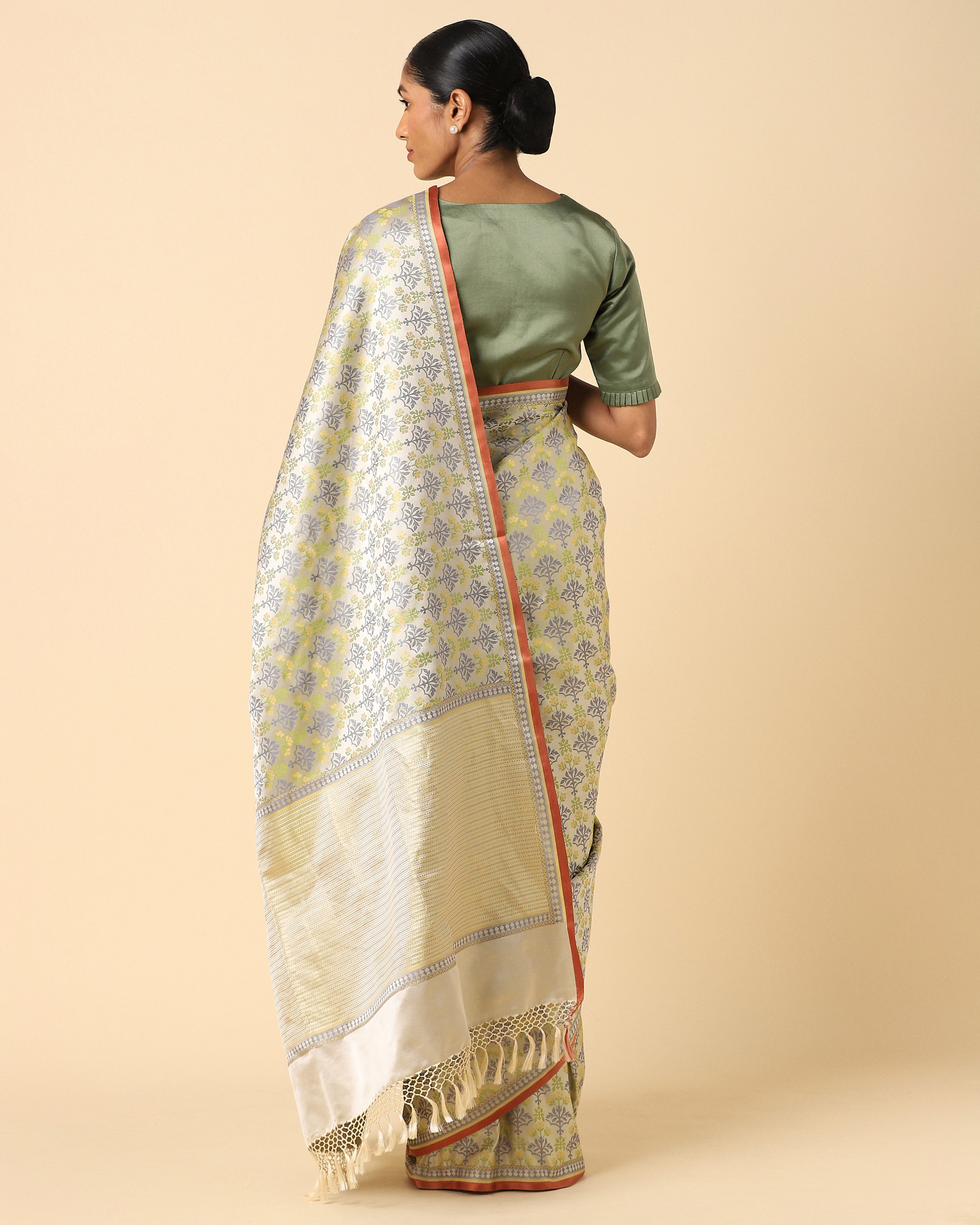 Yalinaa Banarasi Tanchoi Silk Saree