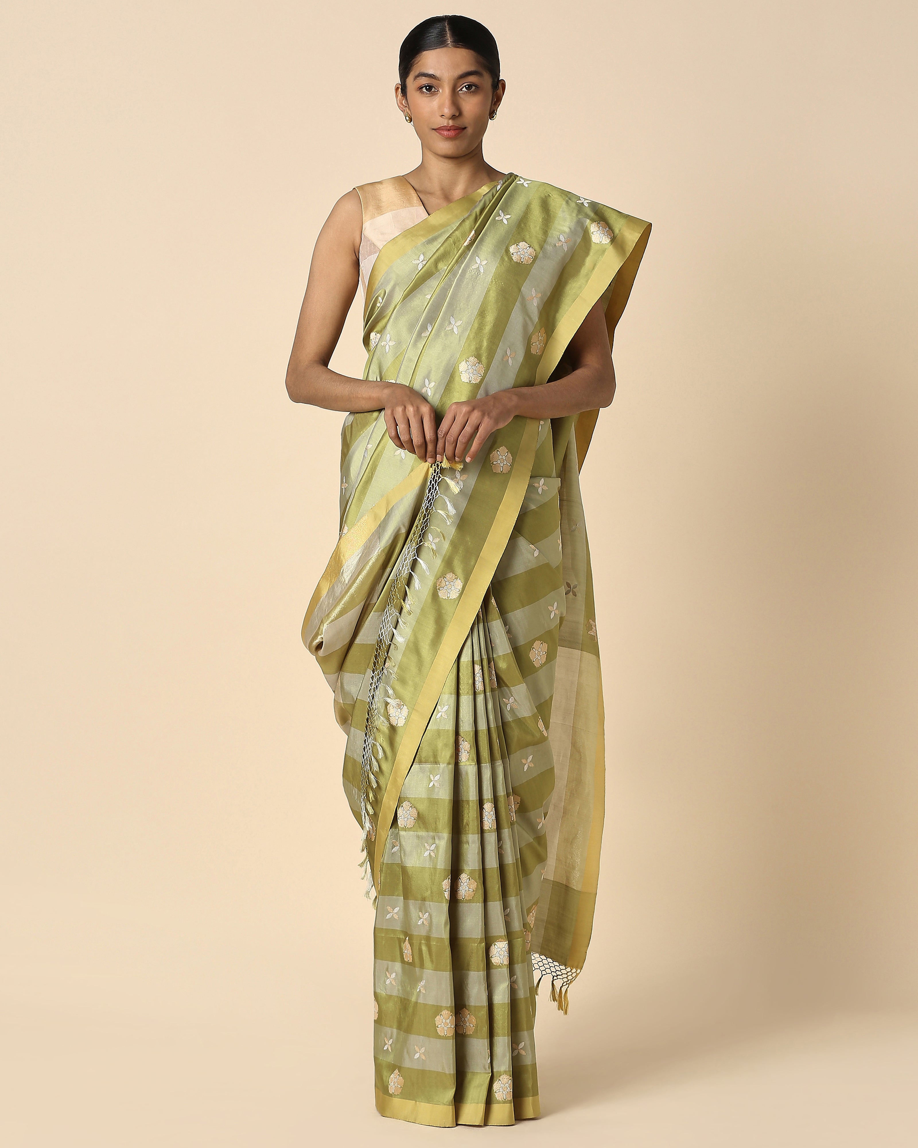 Shareen Banarasi Kadwa Silk Saree