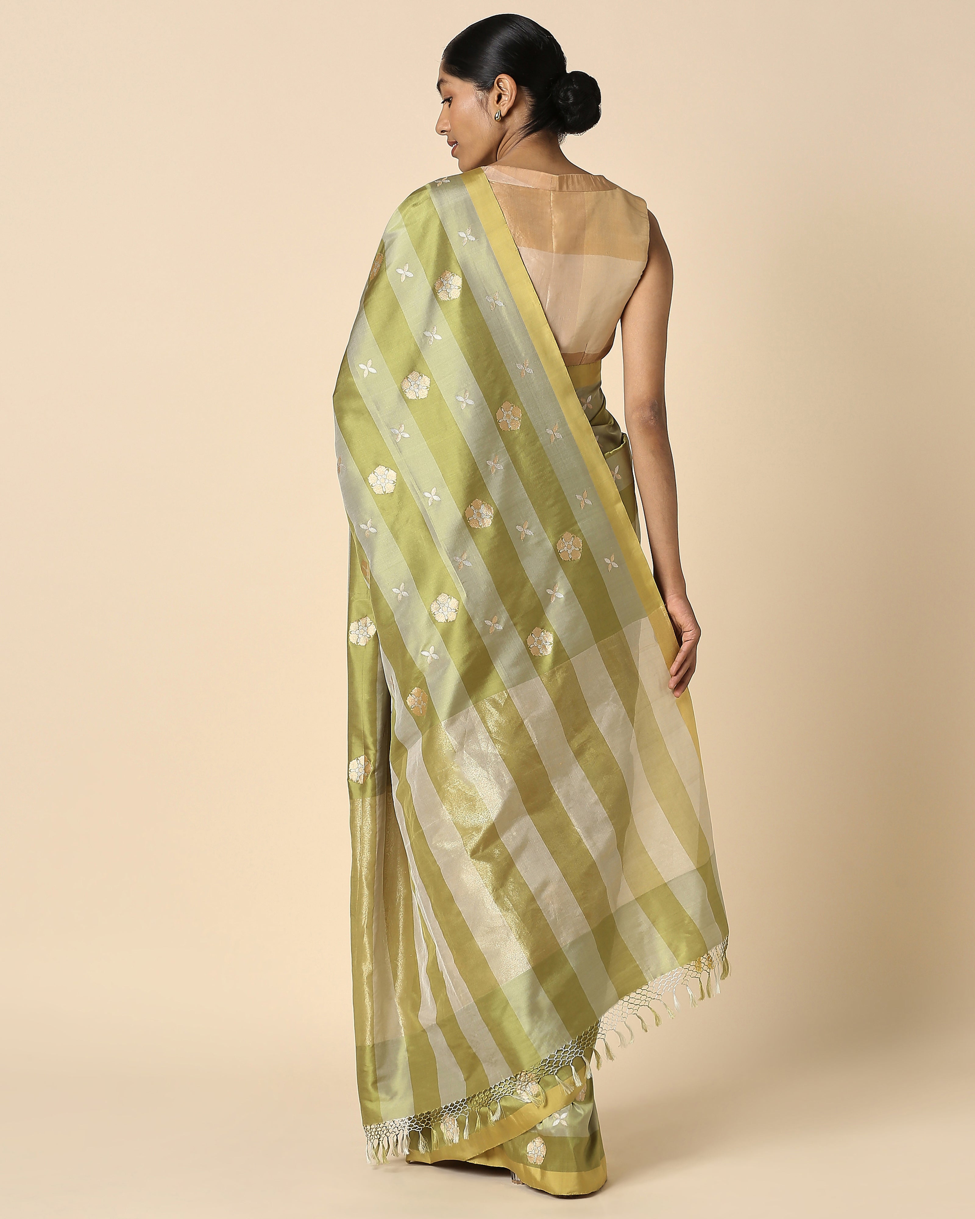 Shareen Banarasi Kadwa Silk Saree