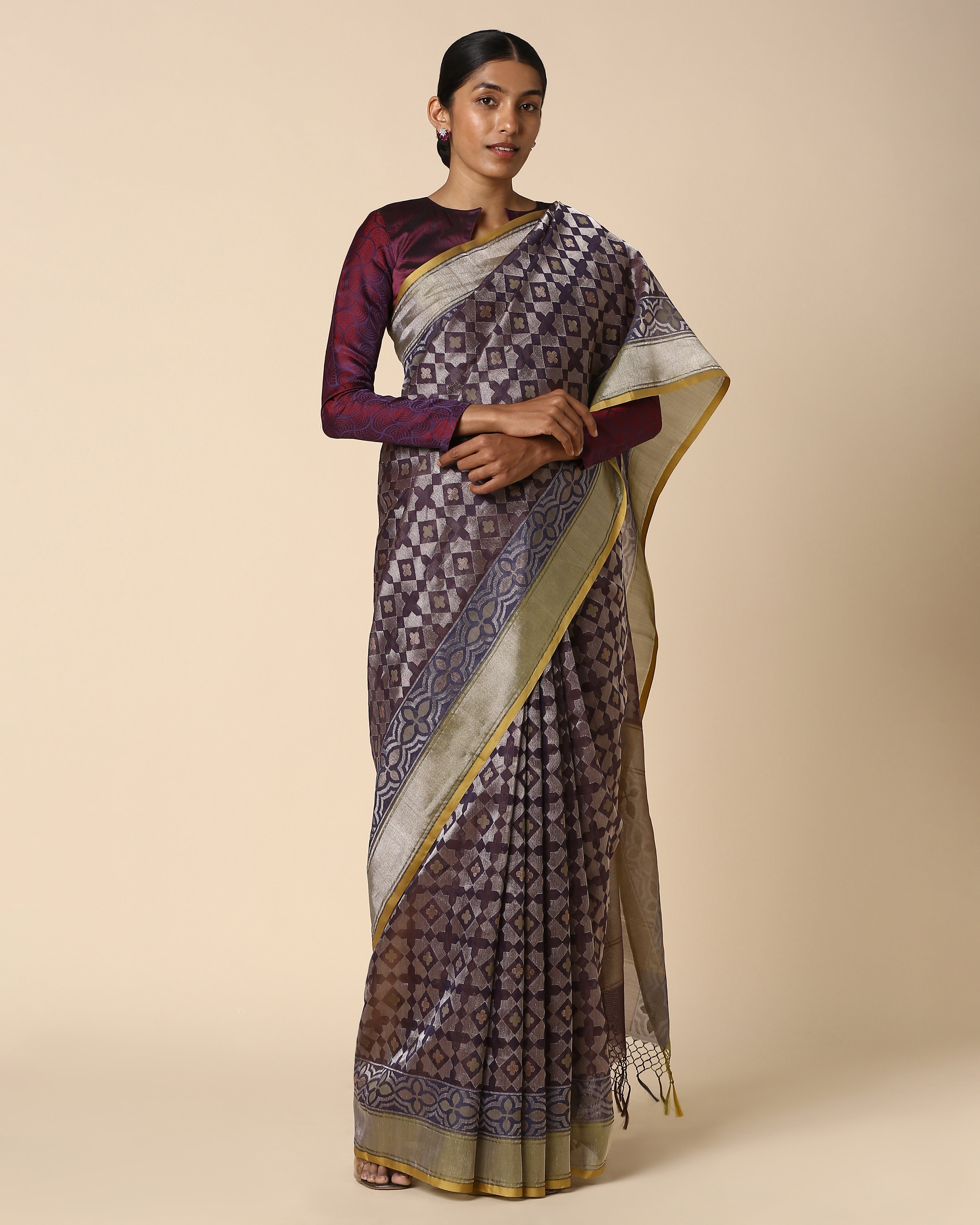 Dua Banarasi Jamdani Silk Cotton Saree