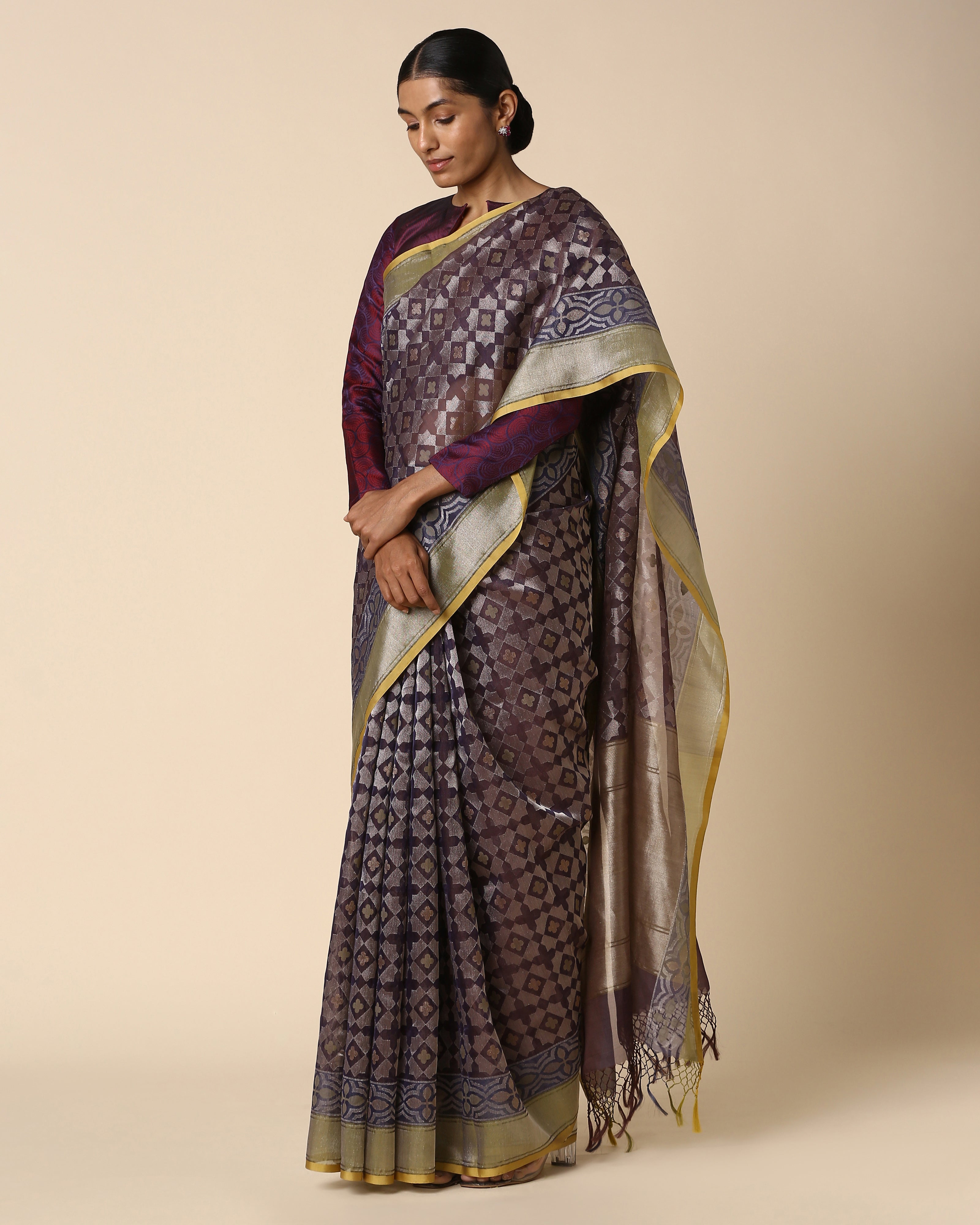 Dua Banarasi Jamdani Silk Cotton Saree