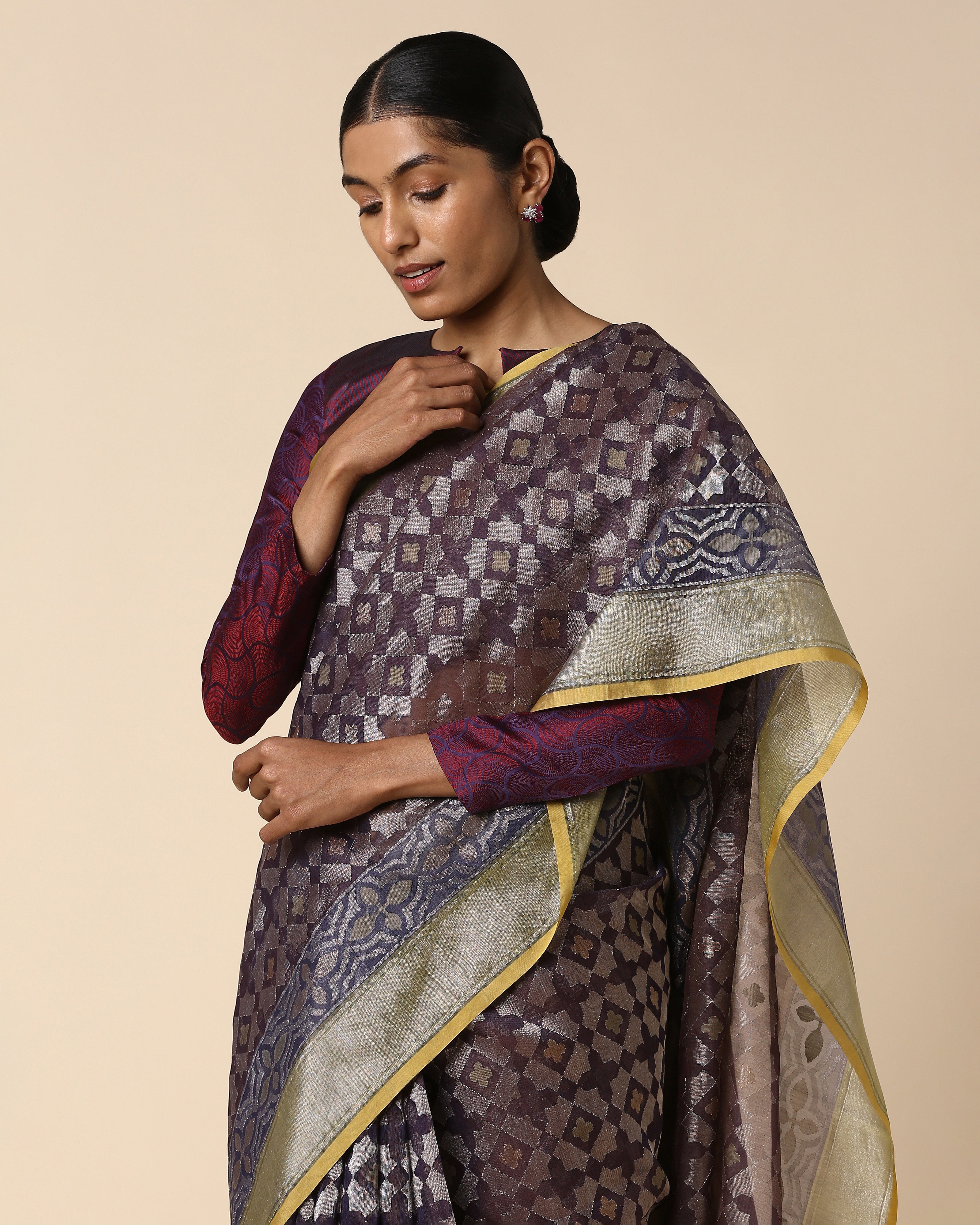 Dua Banarasi Jamdani Silk Cotton Saree