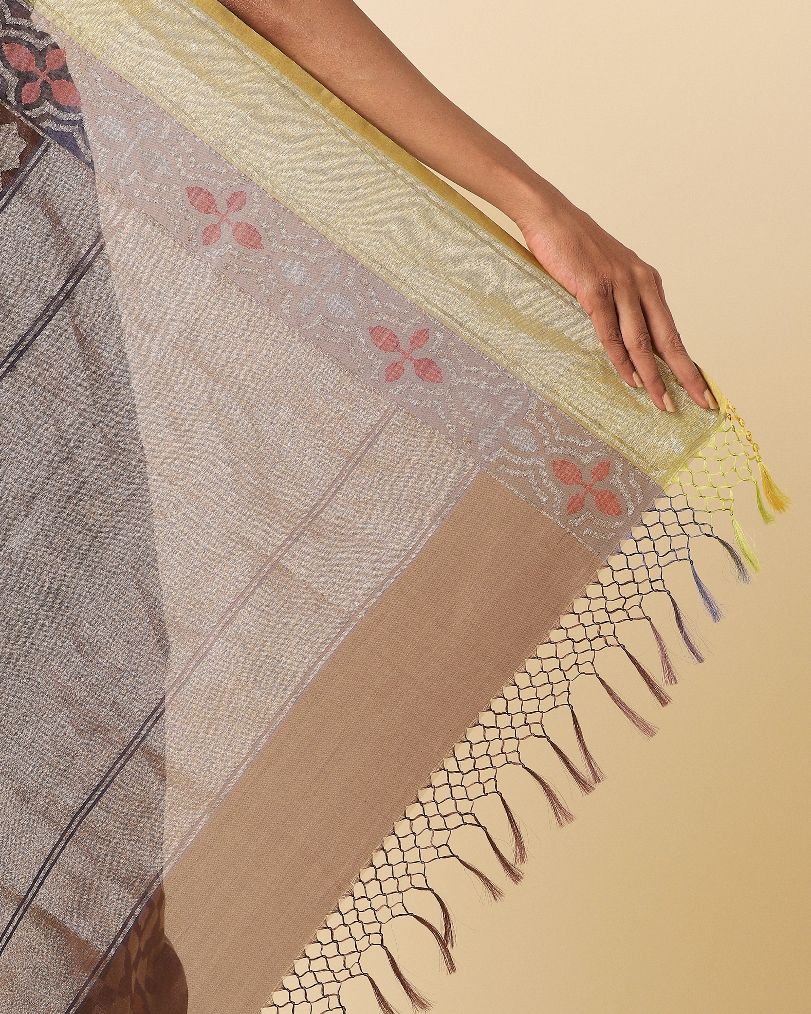 Dua Banarasi Jamdani Silk Cotton Saree