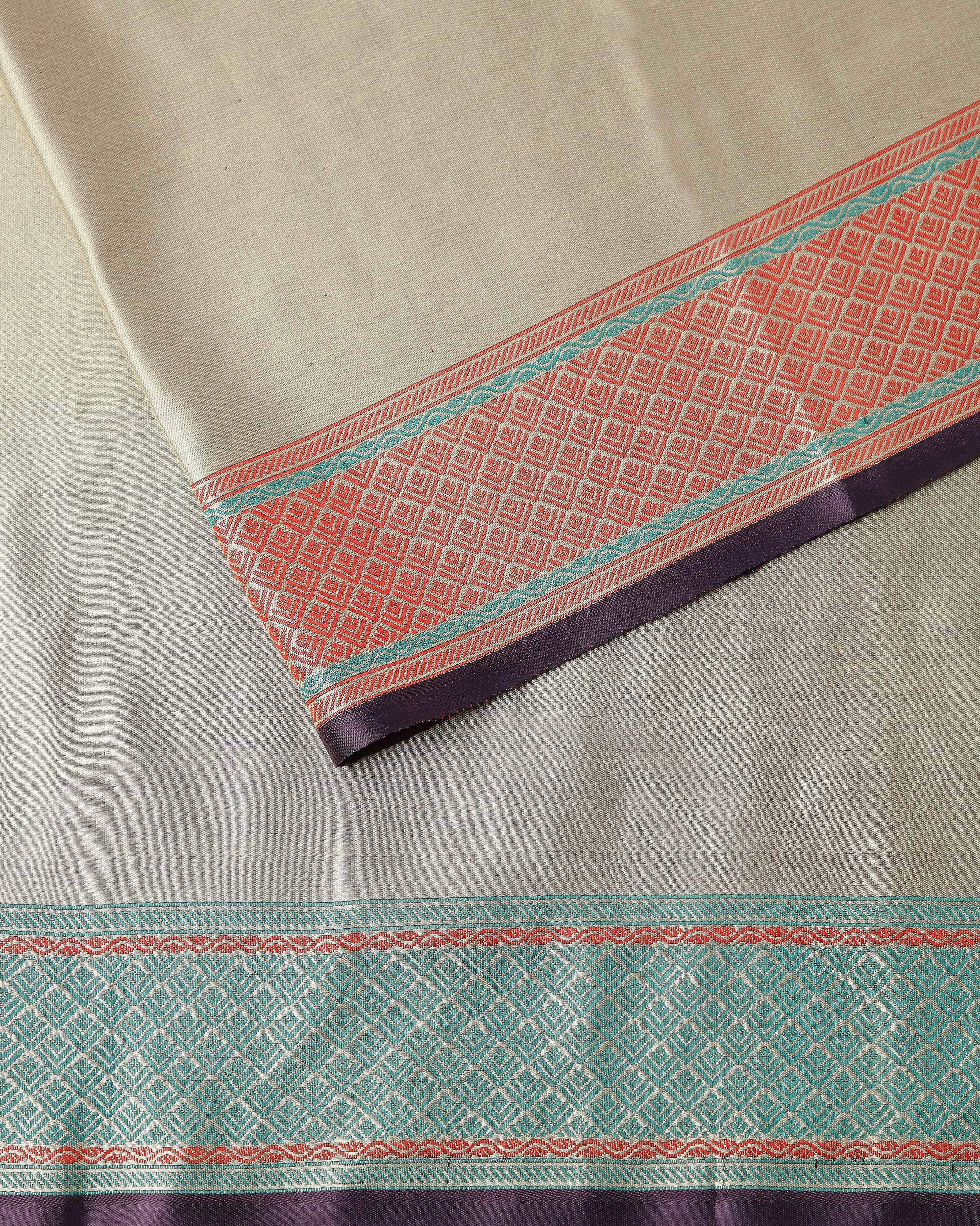 Afra Banarasi Tanchoi Silk Saree