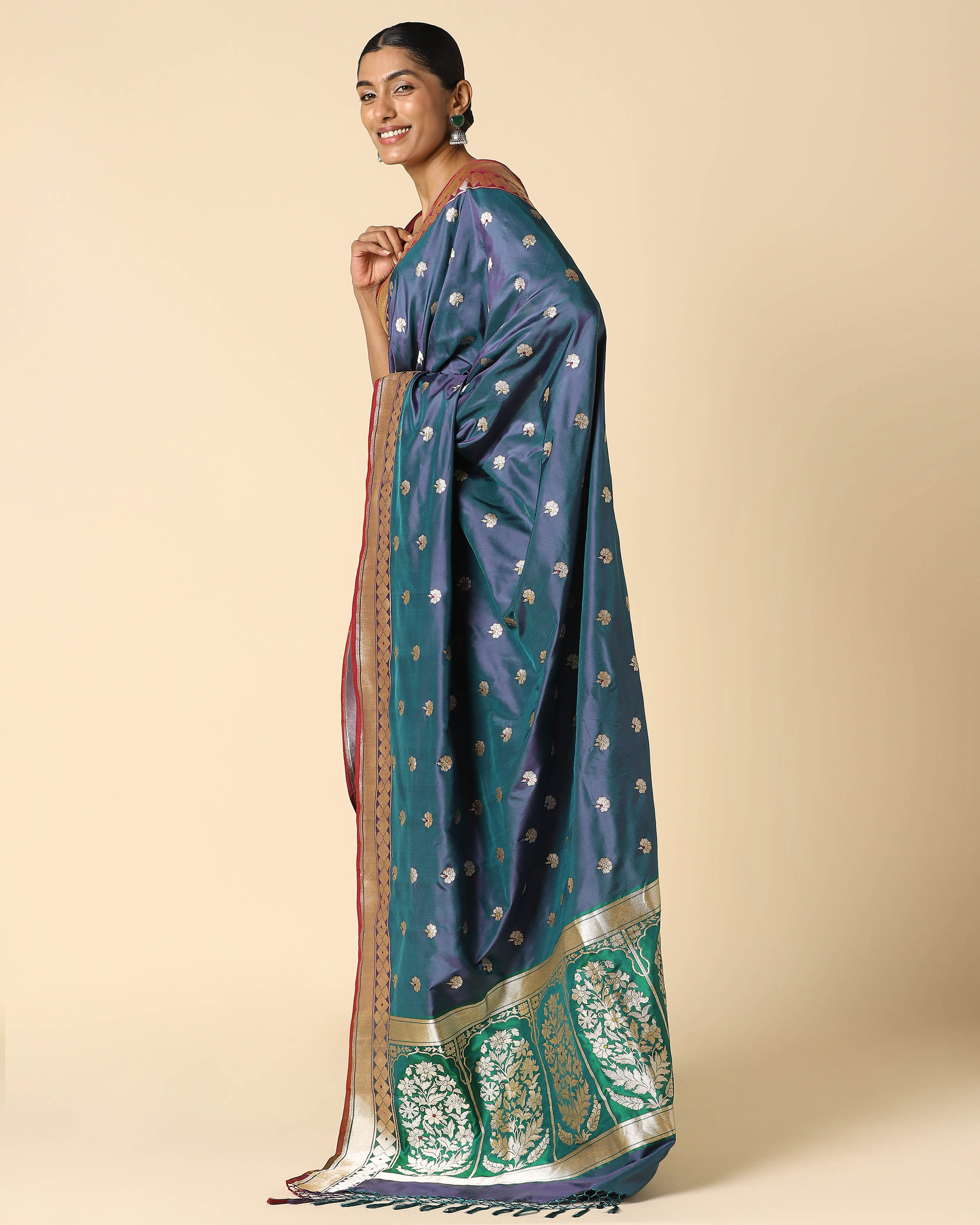 Lyla Banarasi Kadwa Silk Saree