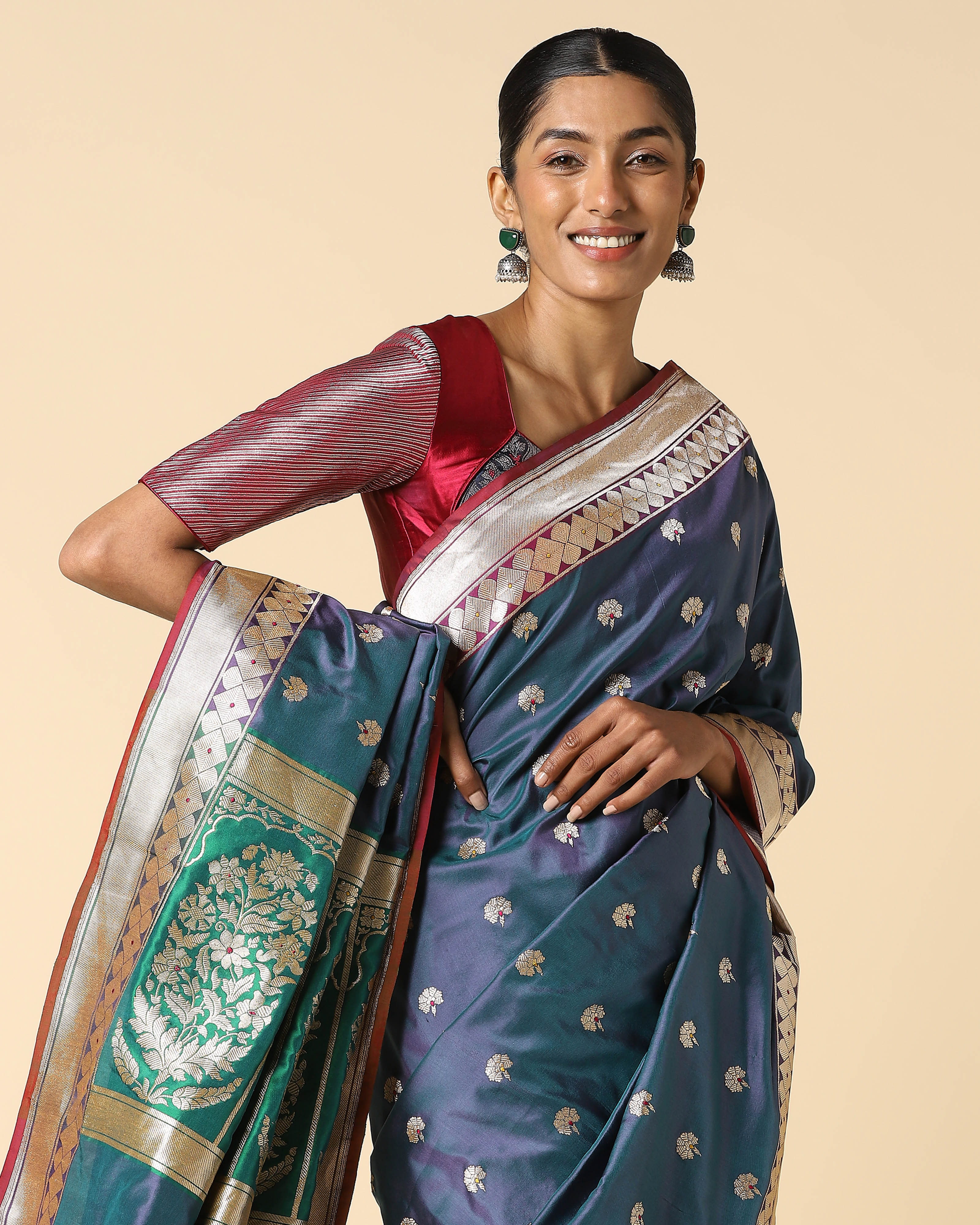 Lyla Banarasi Kadwa Silk Saree