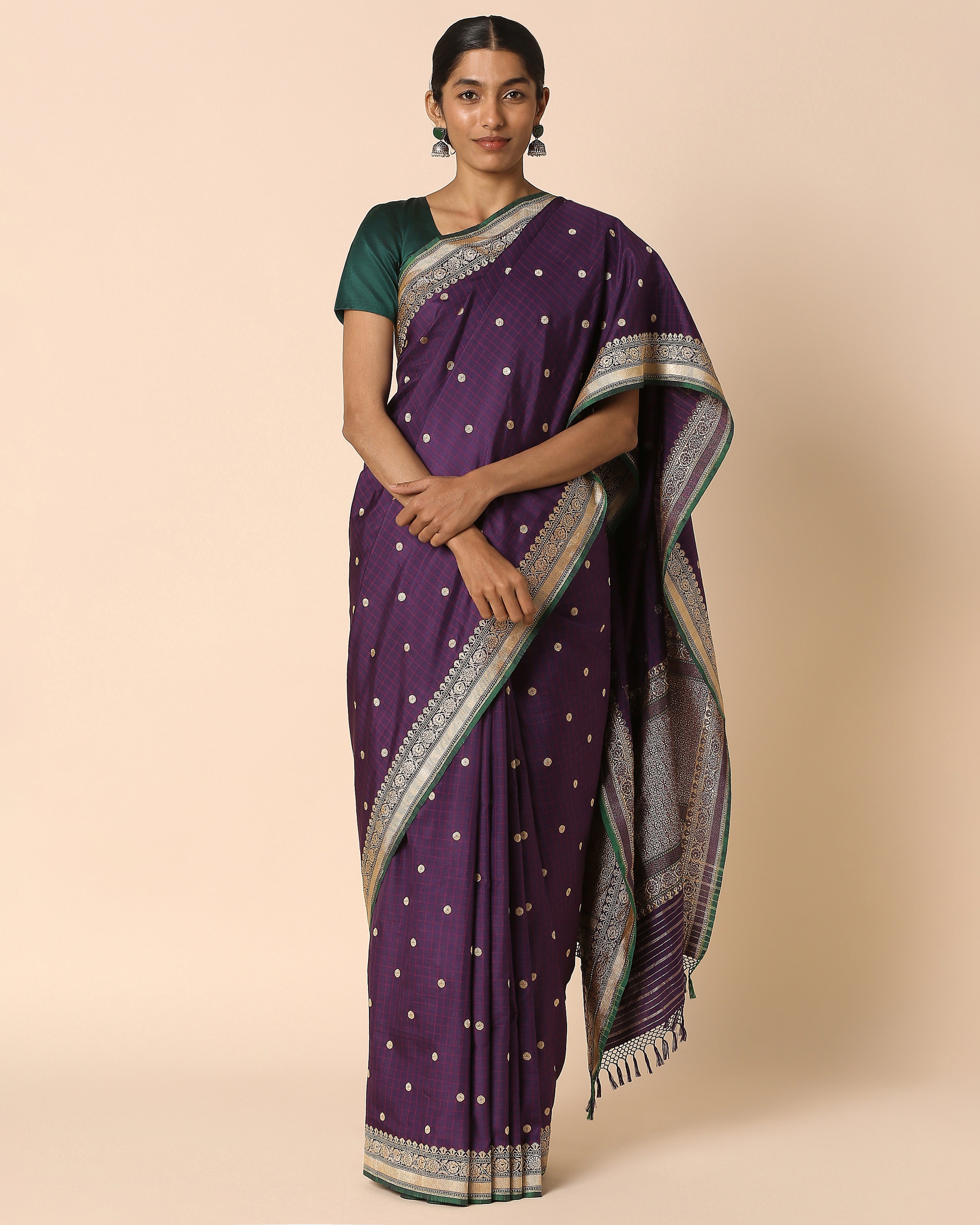 Kamari Banarasi Ektara Kadwa Silk Saree