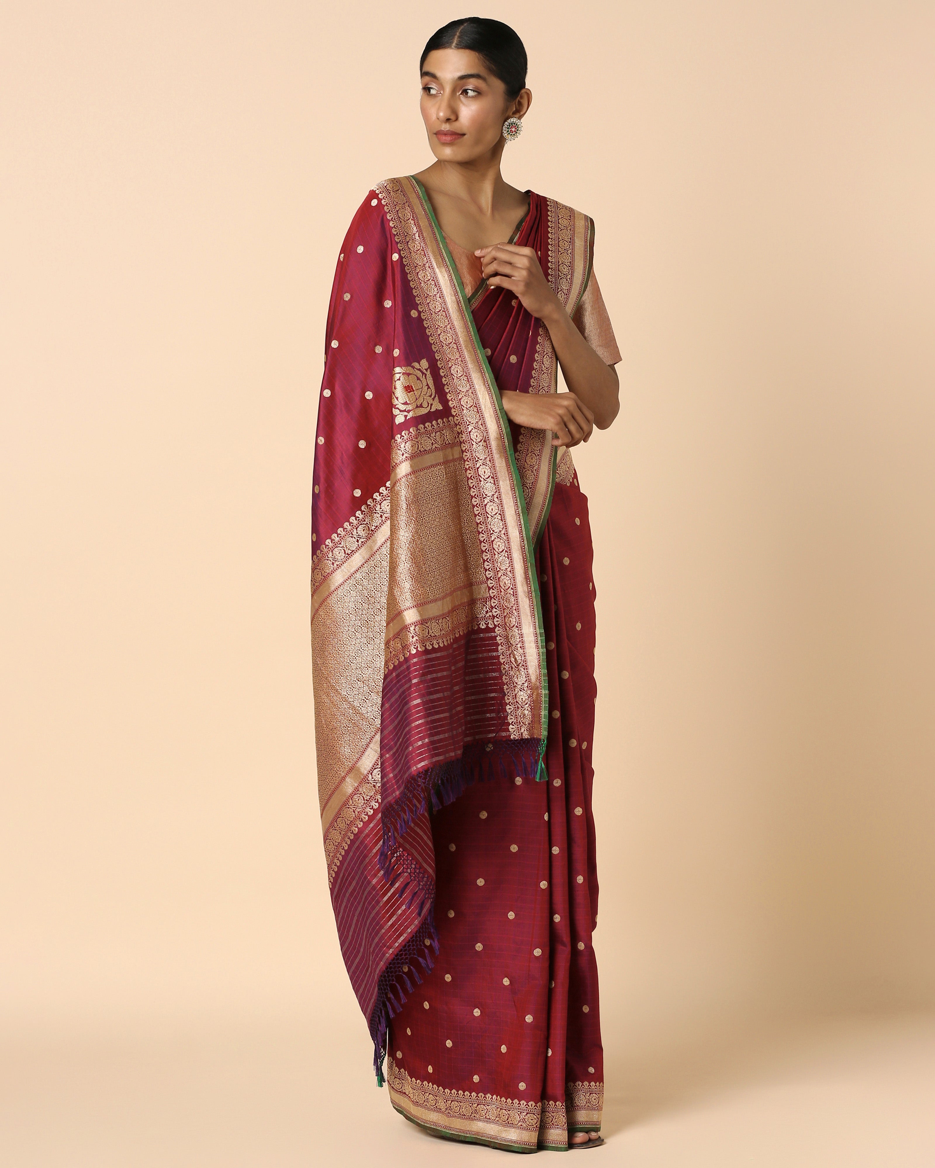 Kamari Banarasi Ektara Kadwa Silk Saree
