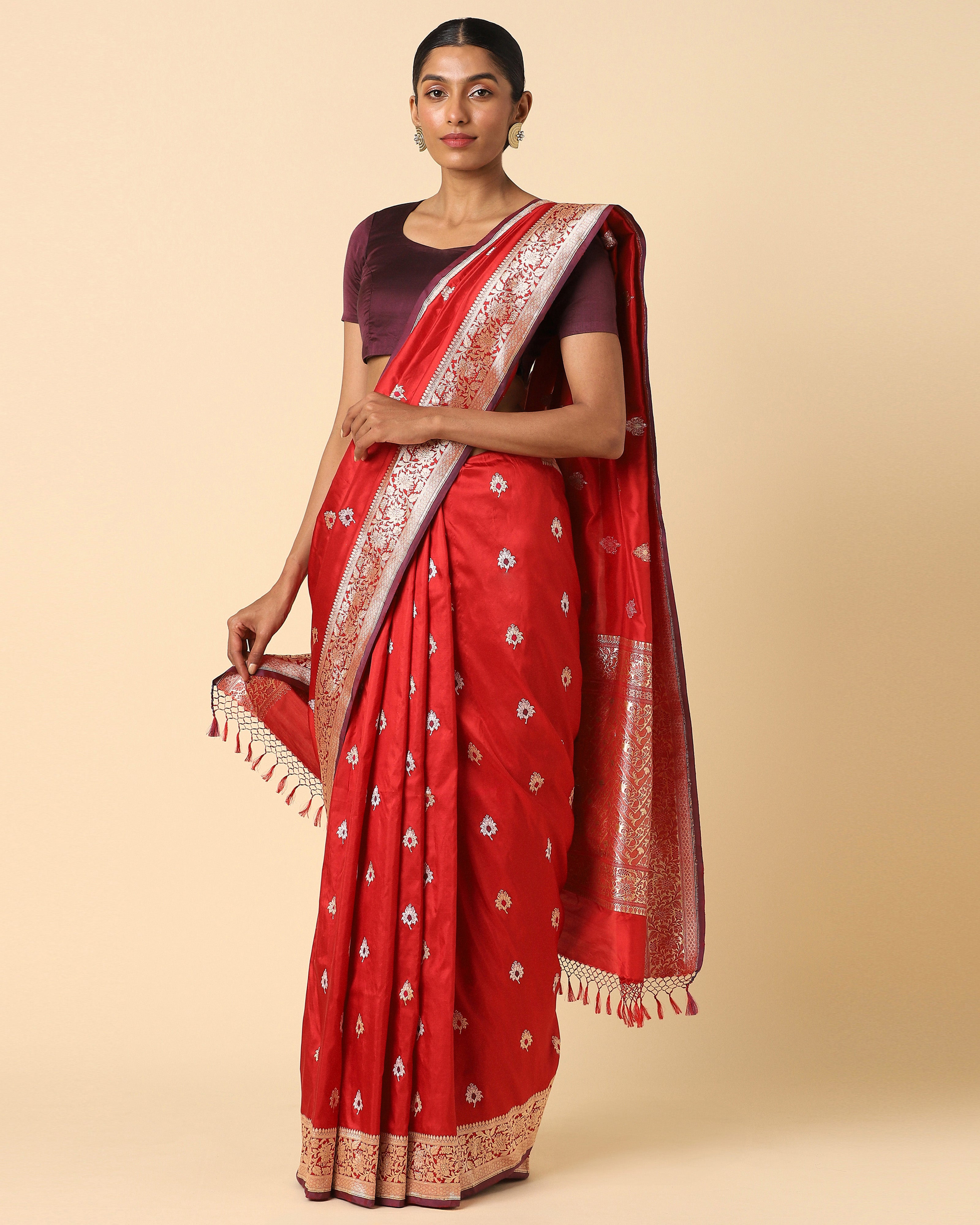 Dotum Banarasi Kadwa Silk Saree