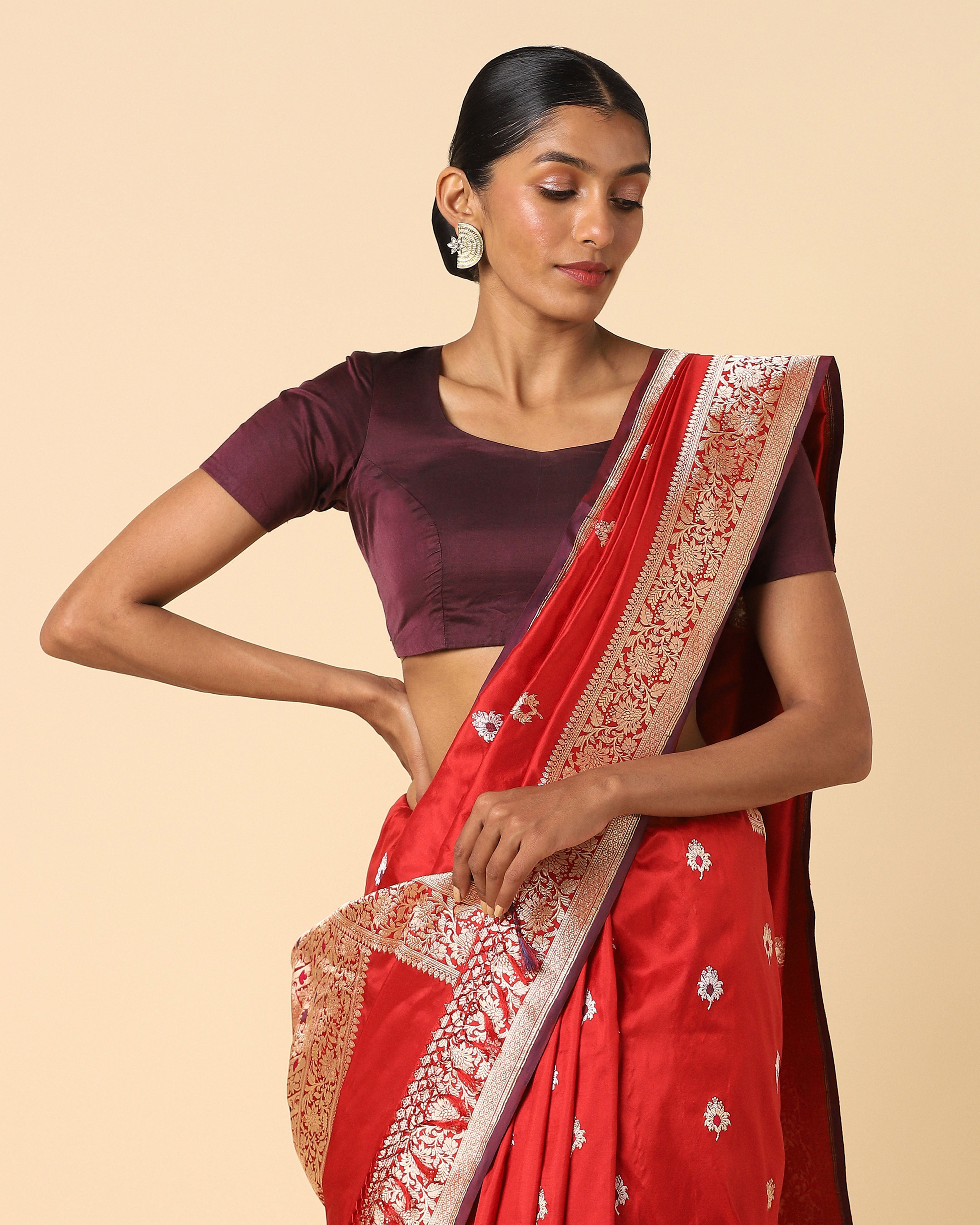 Dotum Banarasi Kadwa Silk Saree