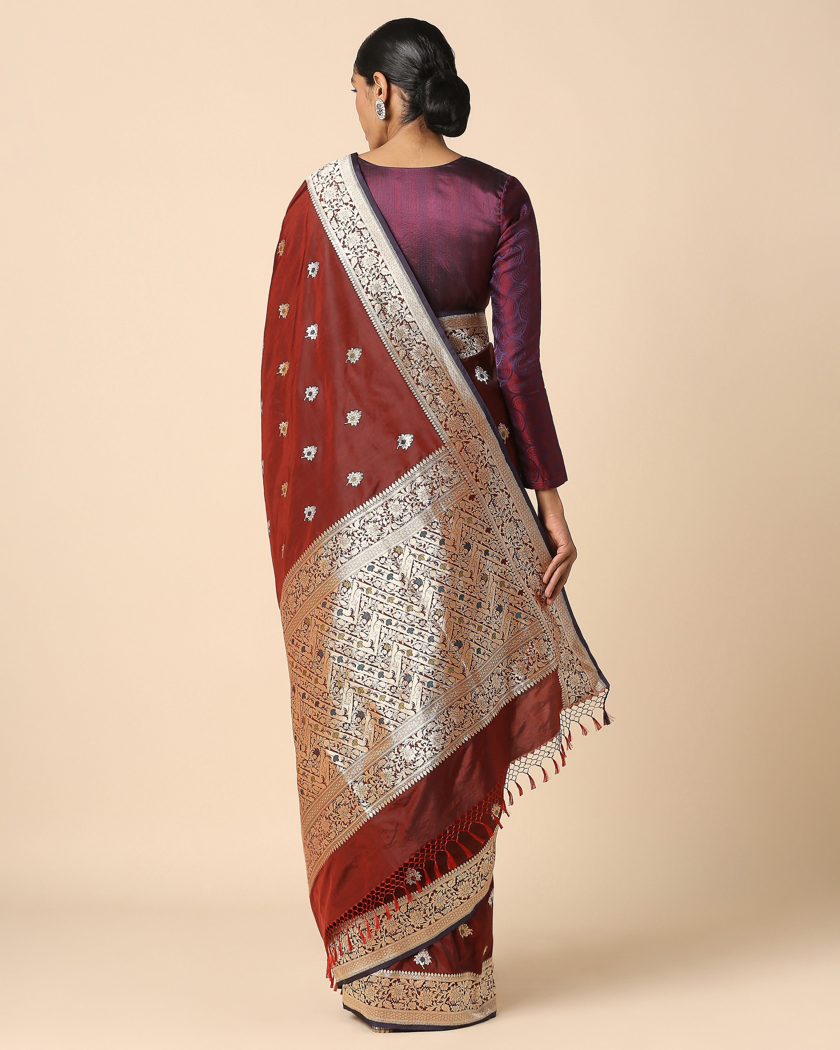 Dotum Banarasi Kadwa Silk Saree