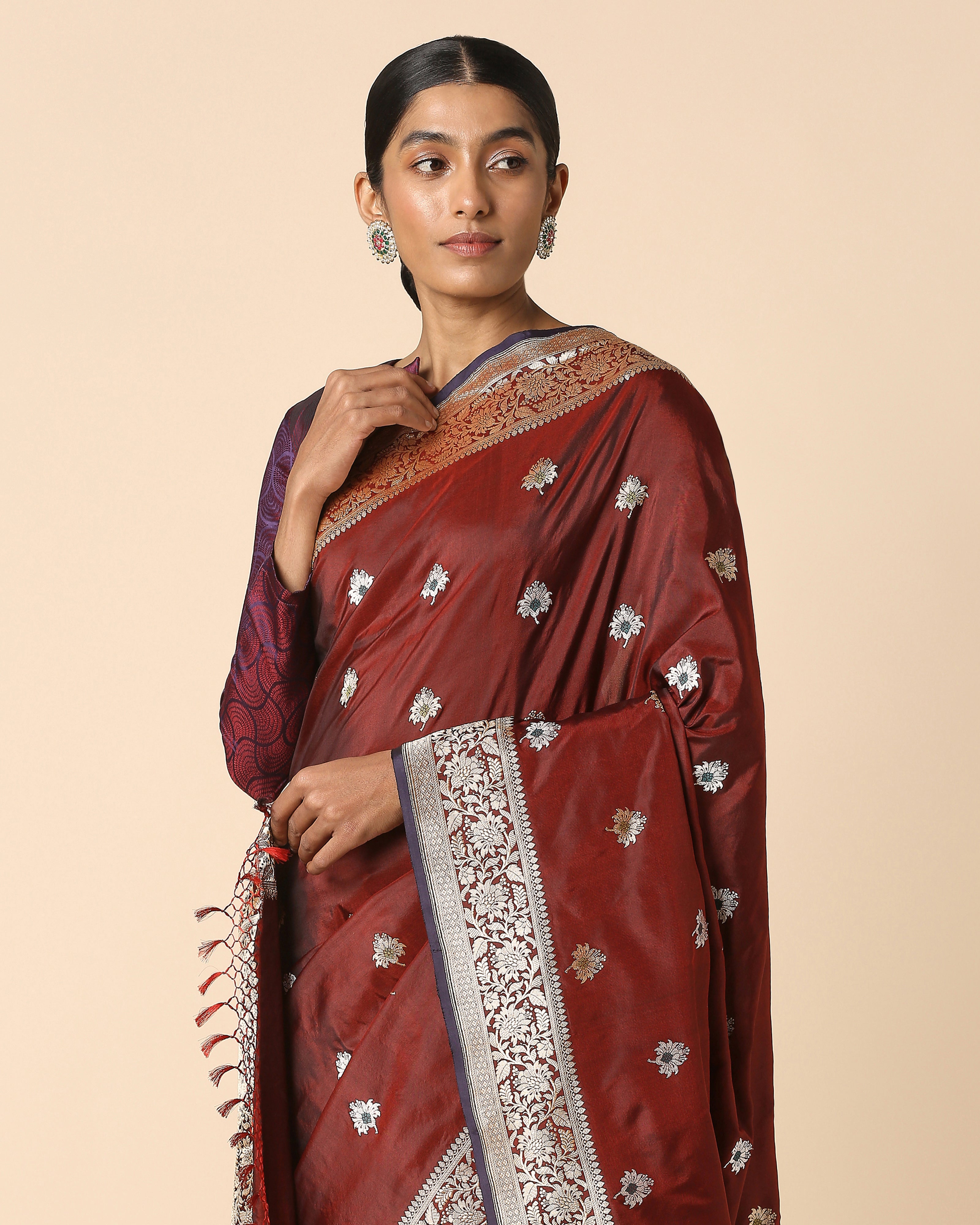 Dotum Banarasi Kadwa Silk Saree