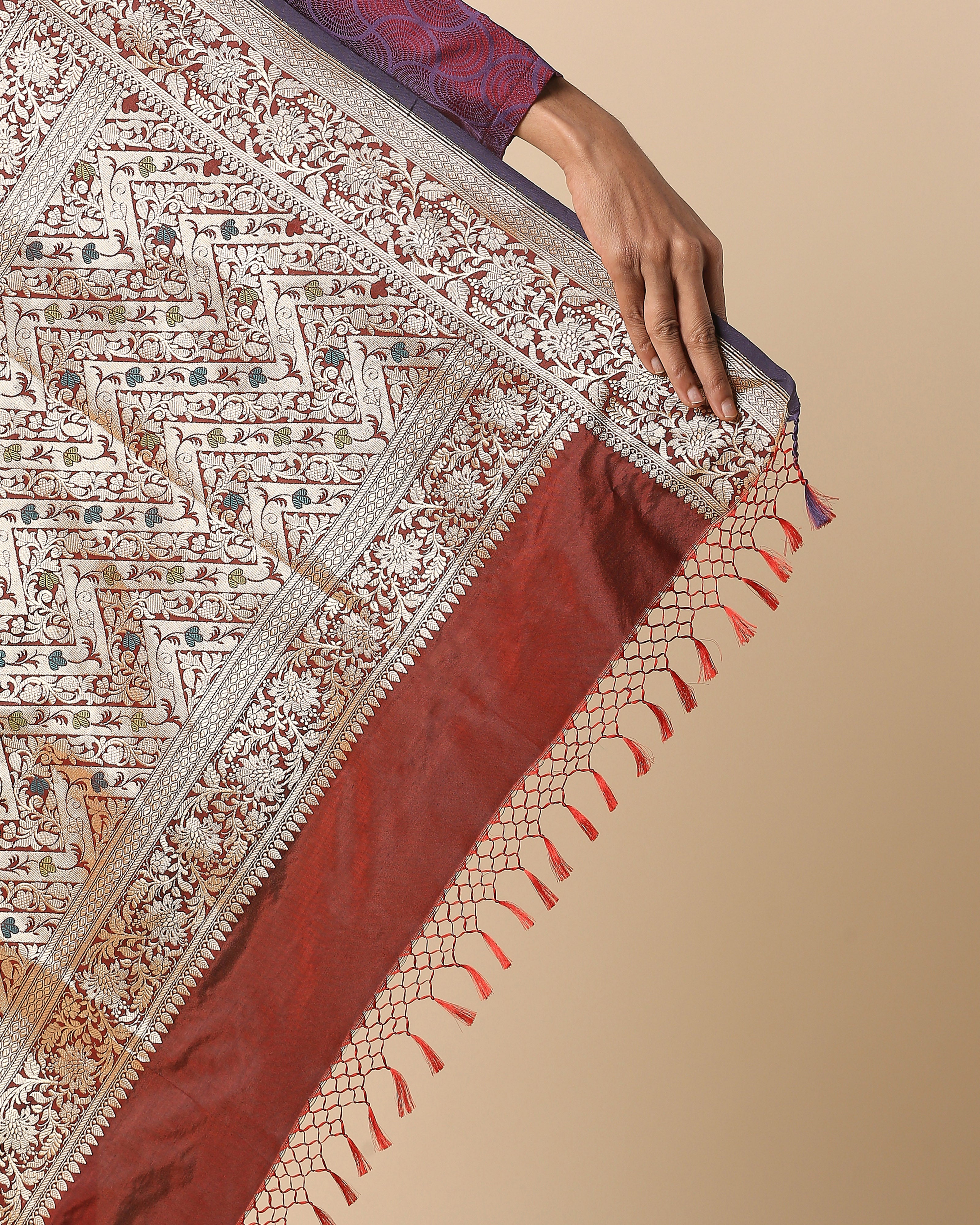 Dotum Banarasi Kadwa Silk Saree