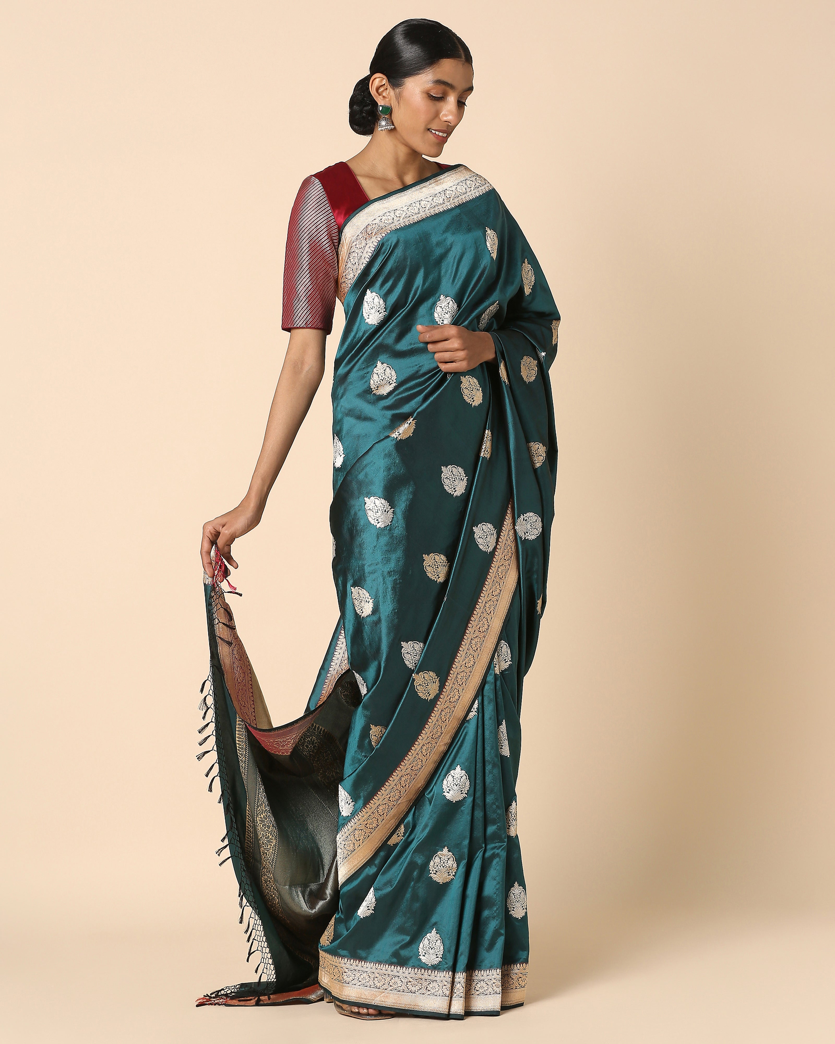 Gulim Banarasi Kadwa Silk Saree