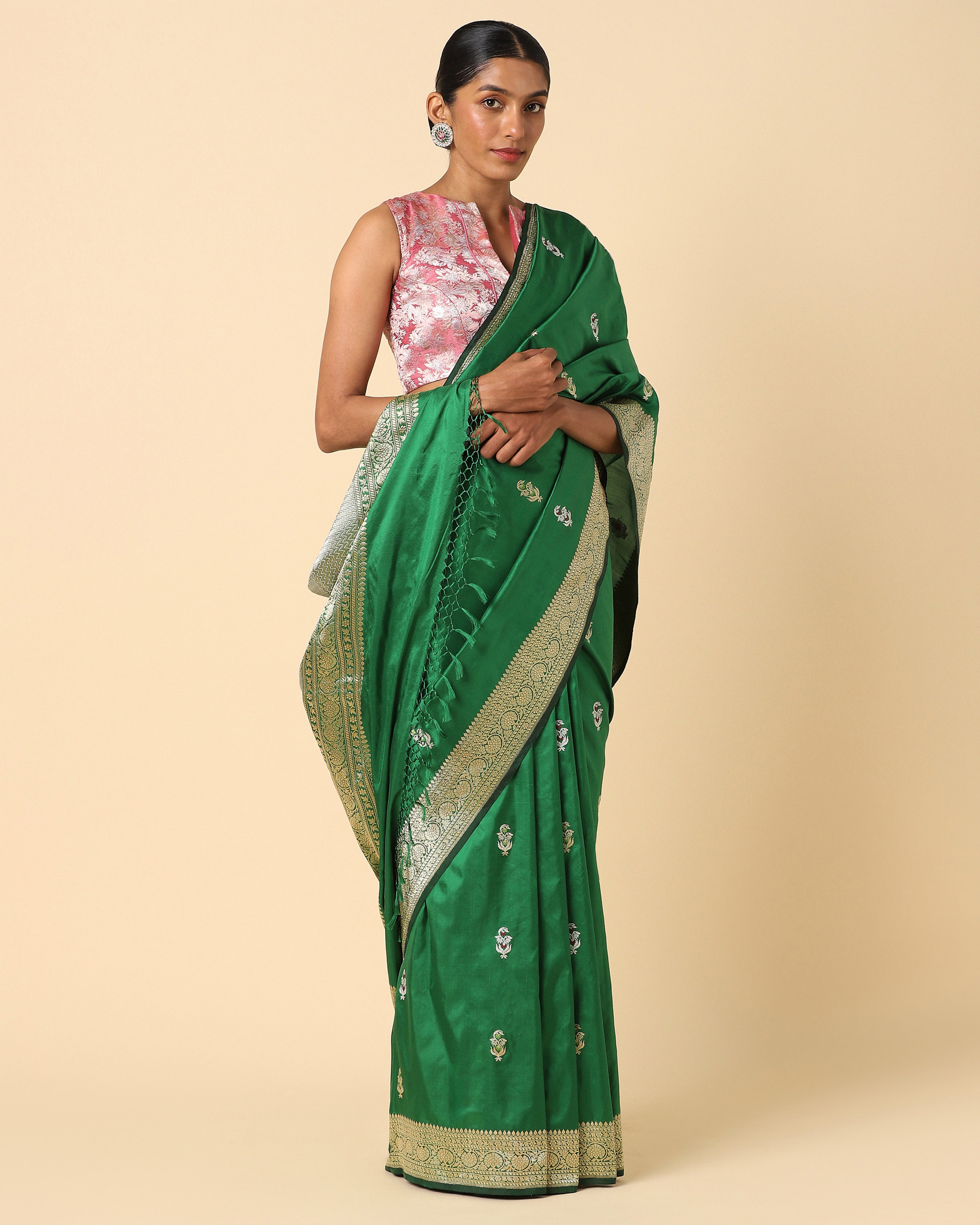 Malgun Banarasi Kadwa Silk Saree