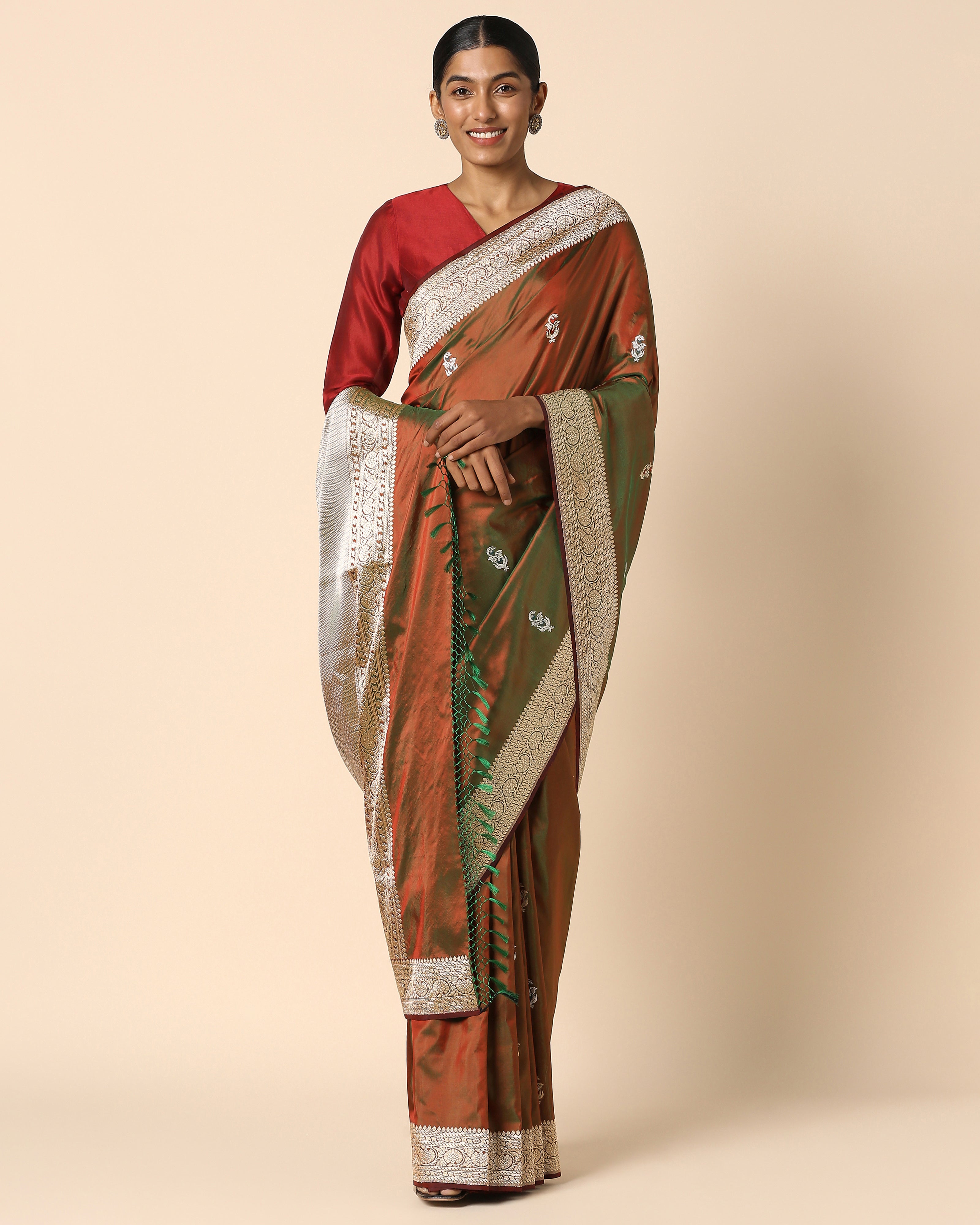 Malgun Banarasi Kadwa Silk Saree