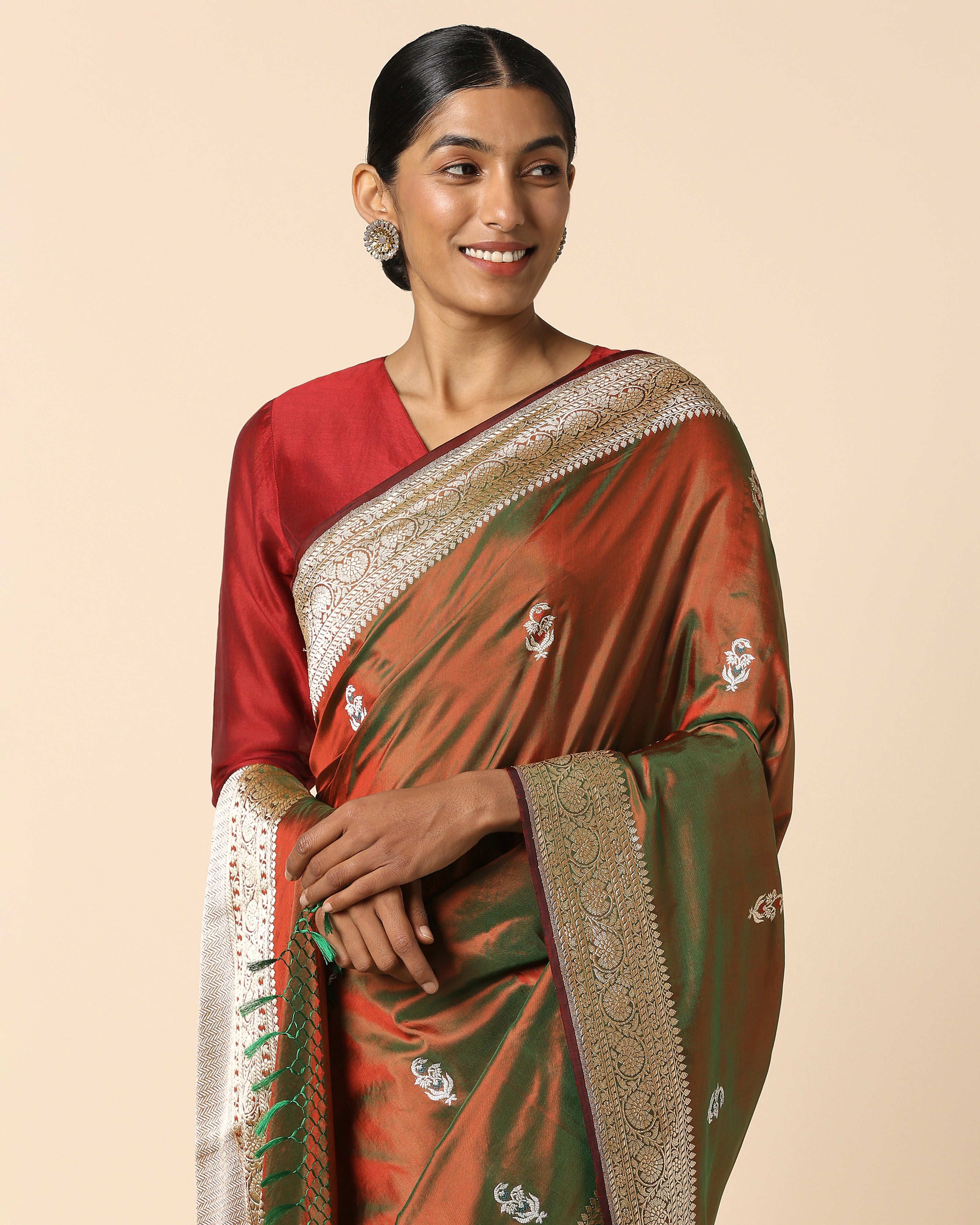 Malgun Banarasi Kadwa Silk Saree