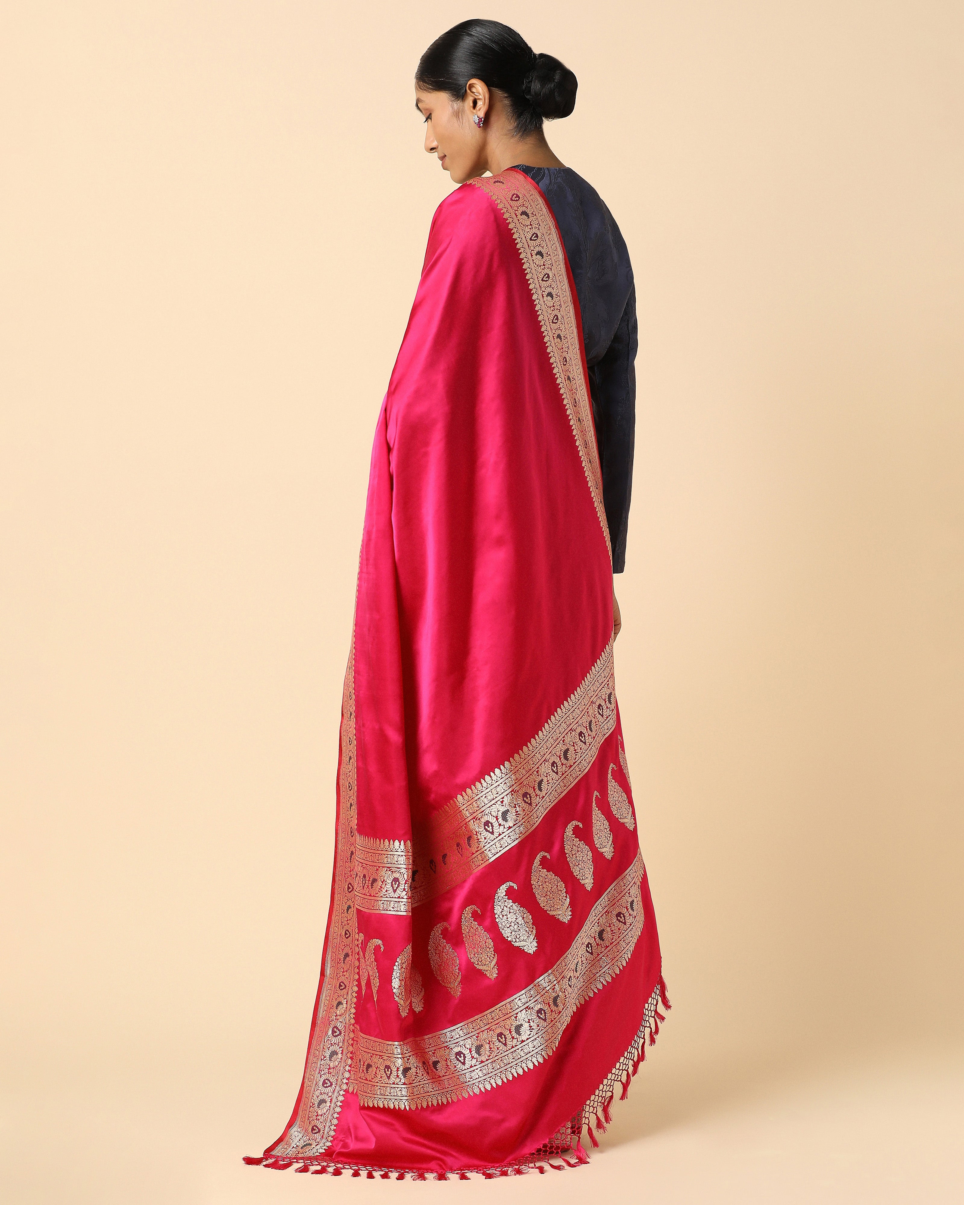 Ashuki Banarasi Tanchoi And Kadwa Silk Saree