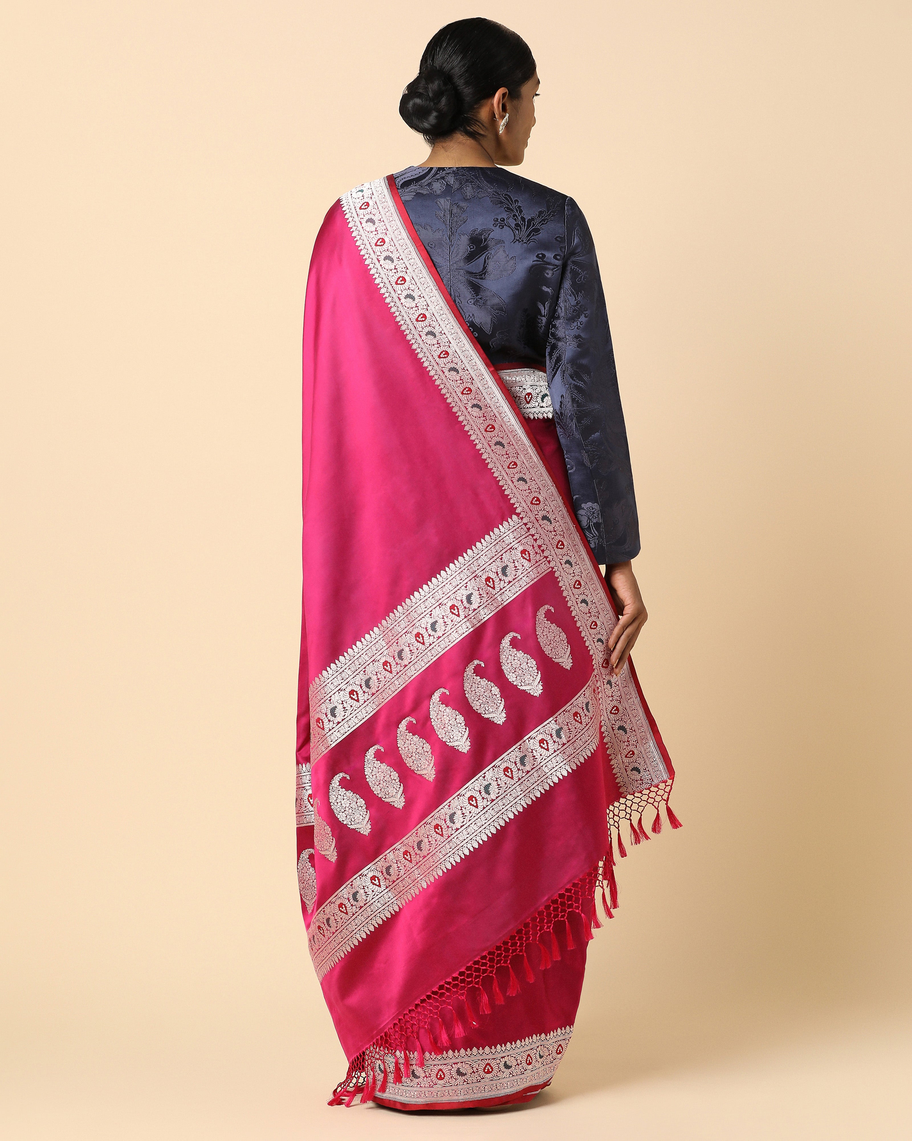Ashuki Banarasi Tanchoi And Kadwa Silk Saree