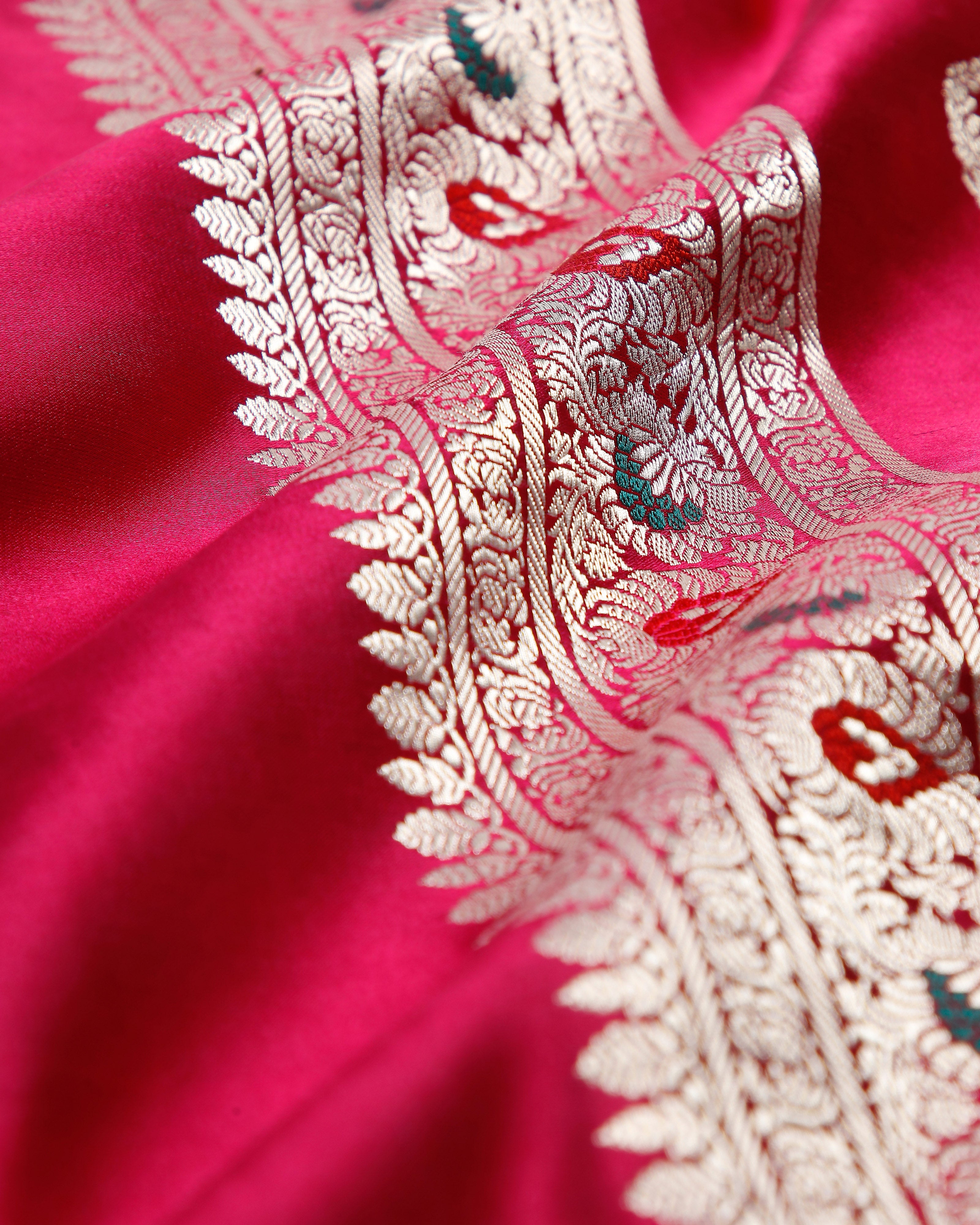 Ashuki Banarasi Tanchoi And Kadwa Silk Saree