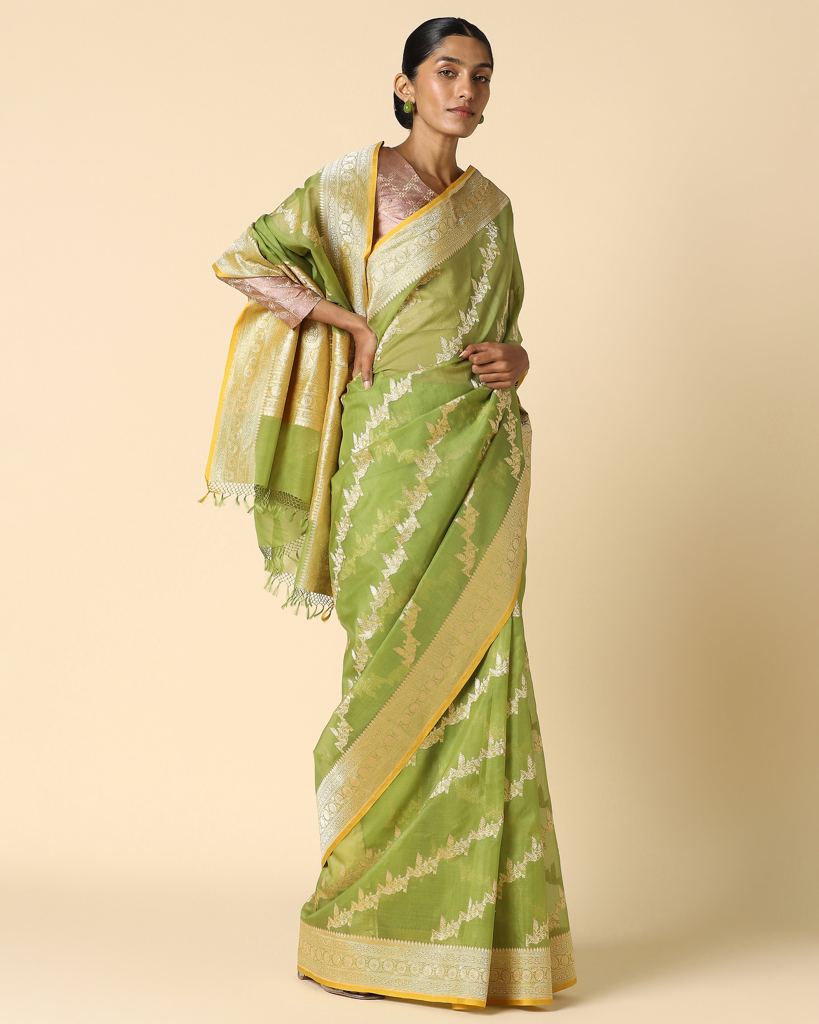 Vayda Banarasi Kadwa Silk Saree
