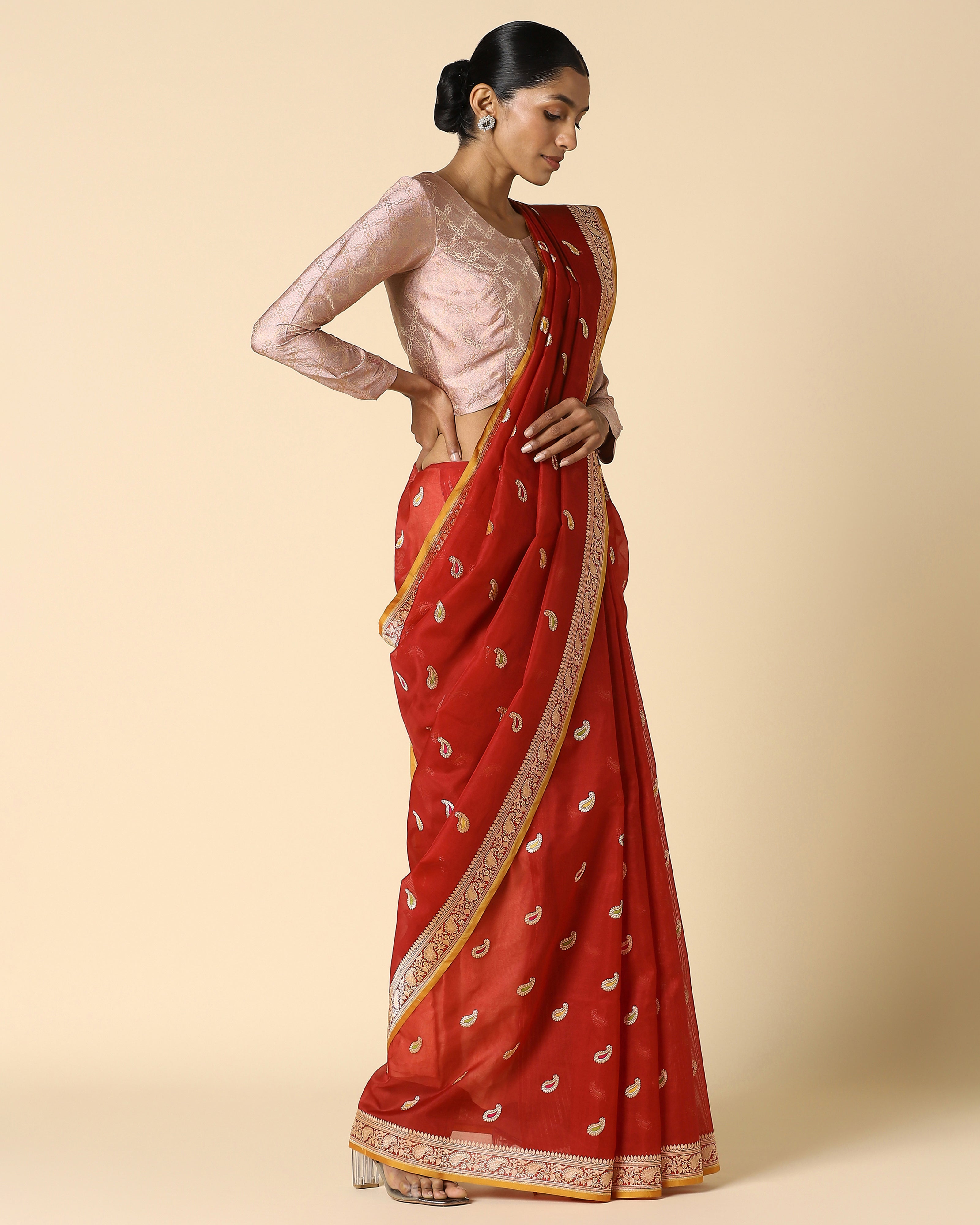 Ashaa Banarasi Kadwa Silk Saree
