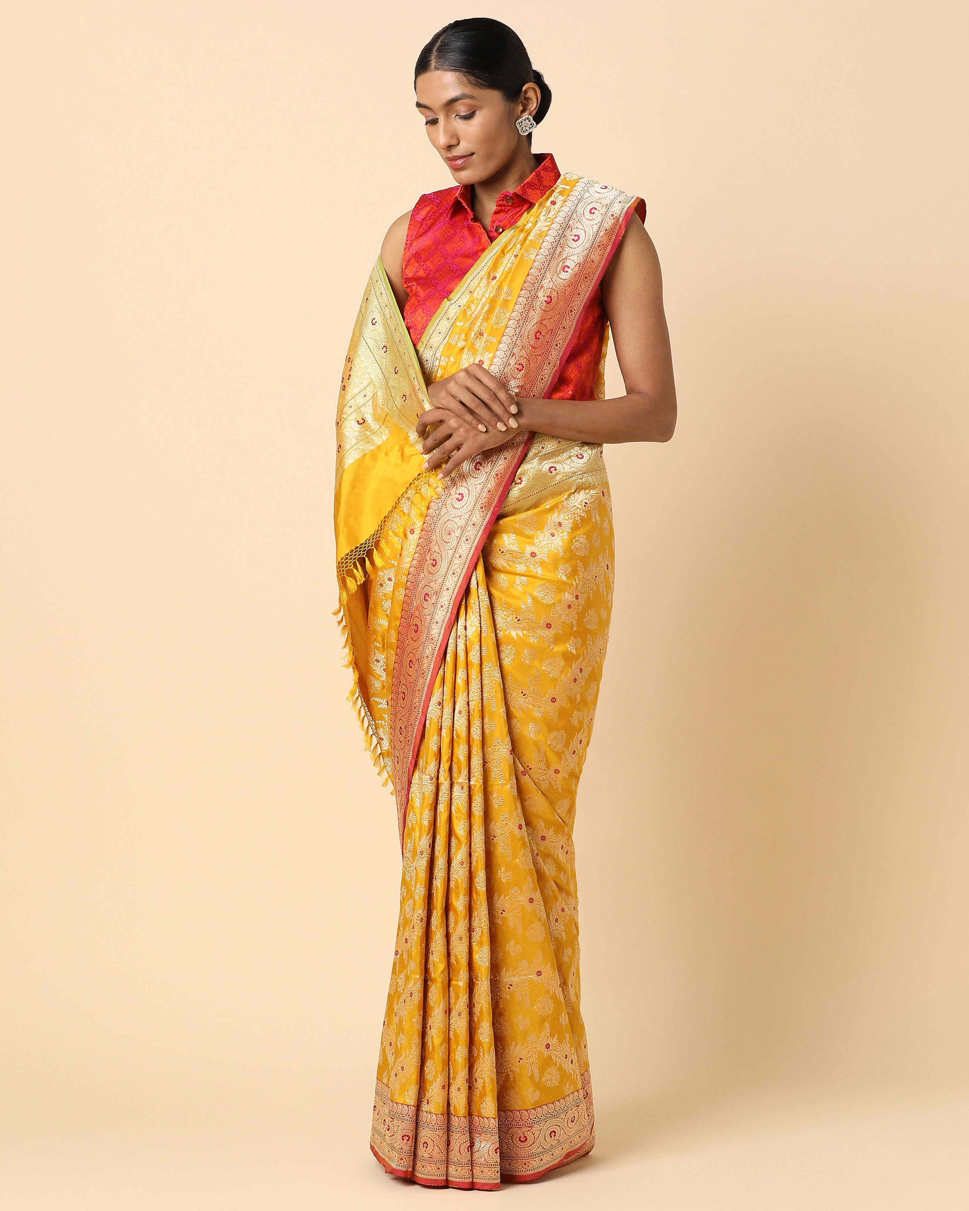 Samayah Banarasi Kadwa Silk Saree