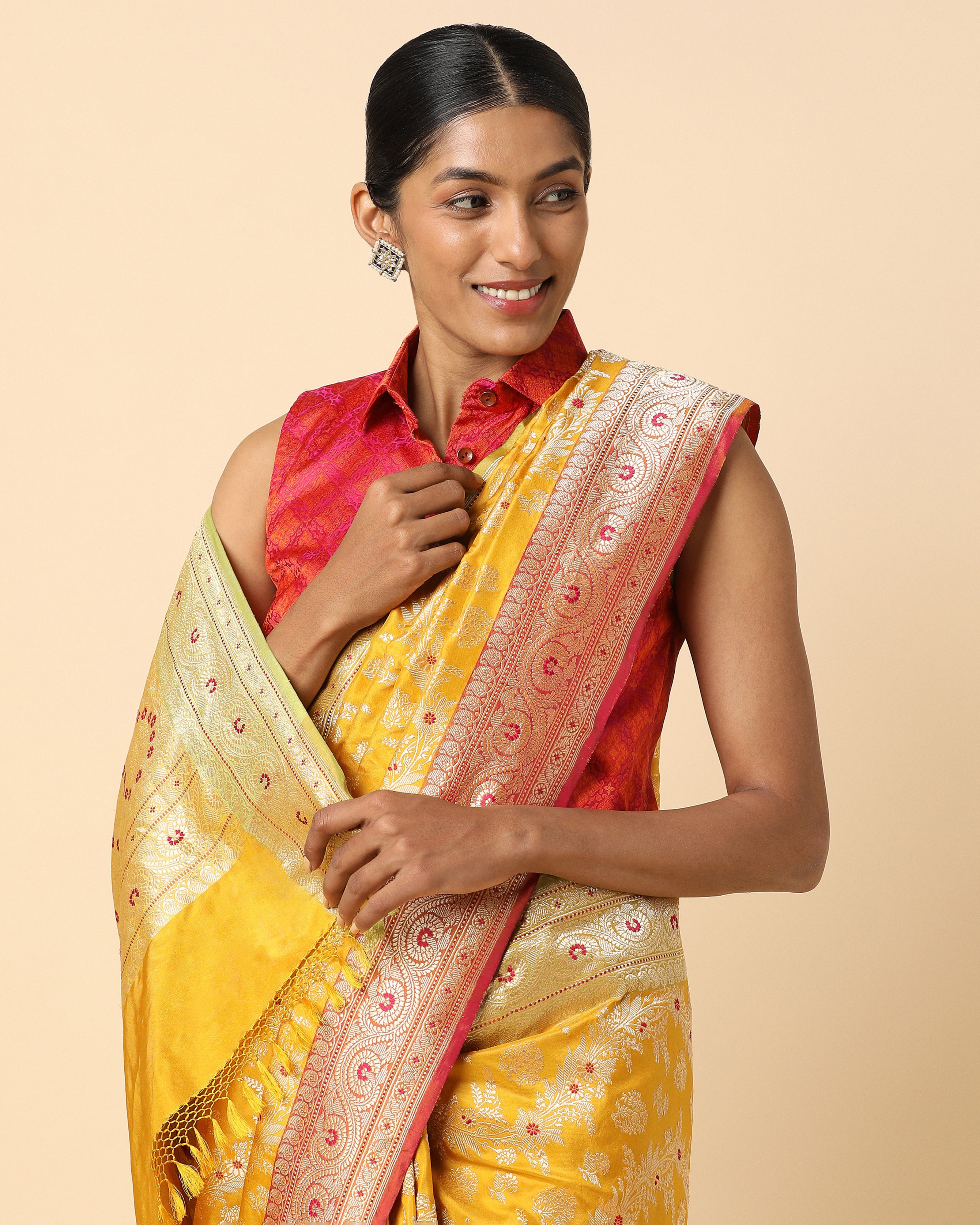 Samayah Banarasi Kadwa Silk Saree