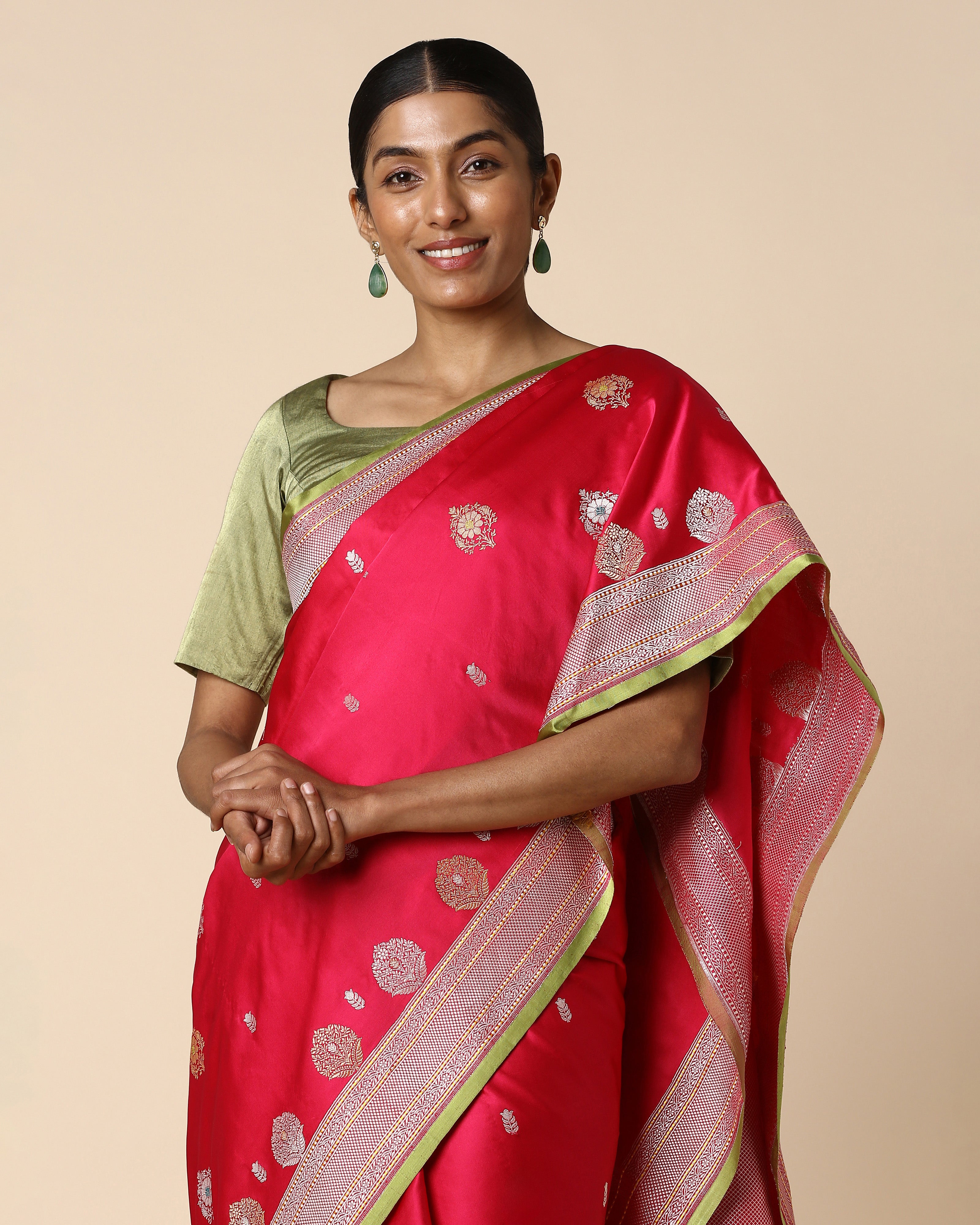 Jayna Banarasi Tanchoi And Kadwa Silk Saree