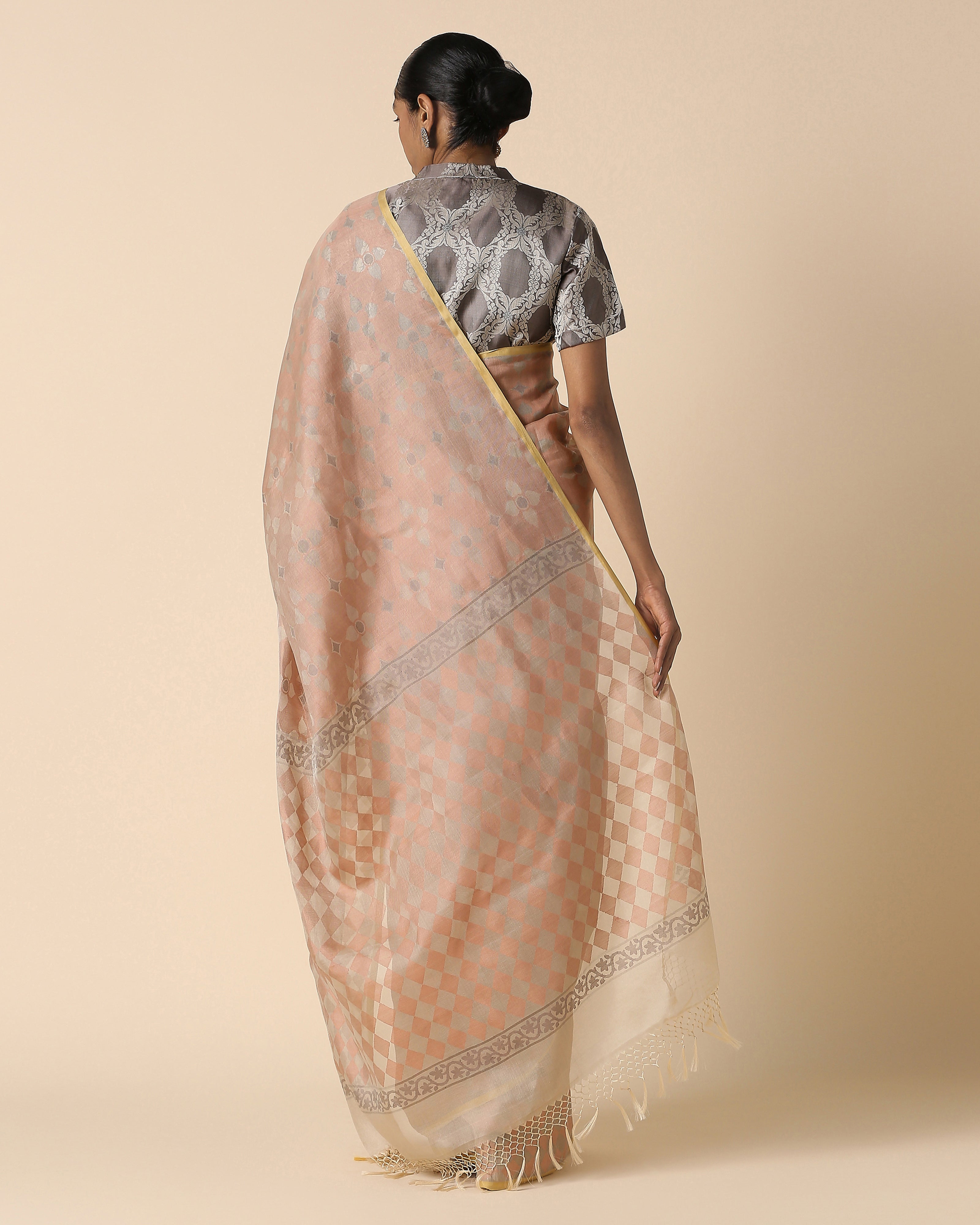 Virama Banarasi Jamdani Silk Cotton Saree