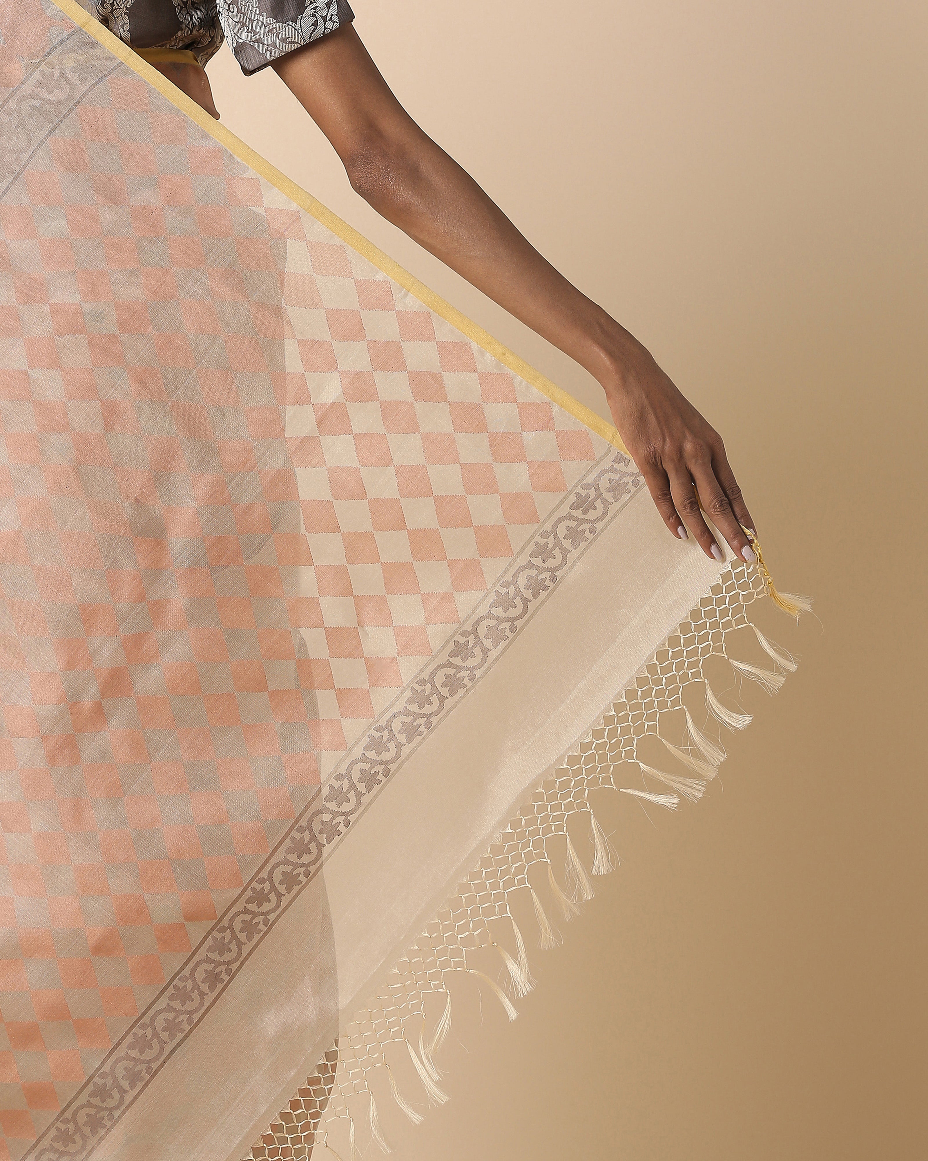 Virama Banarasi Jamdani Silk Cotton Saree