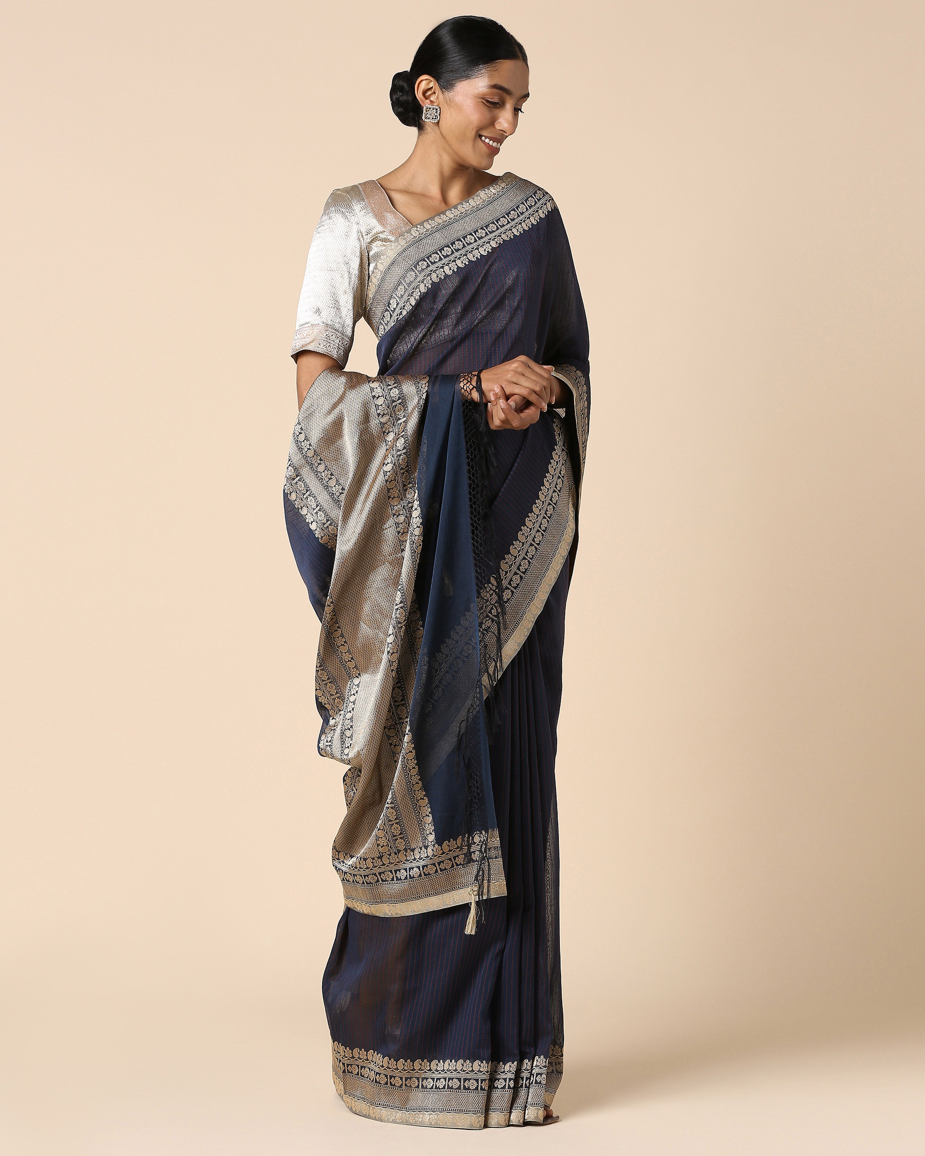 Atiana Banarasi Kadwa Cotton Saree