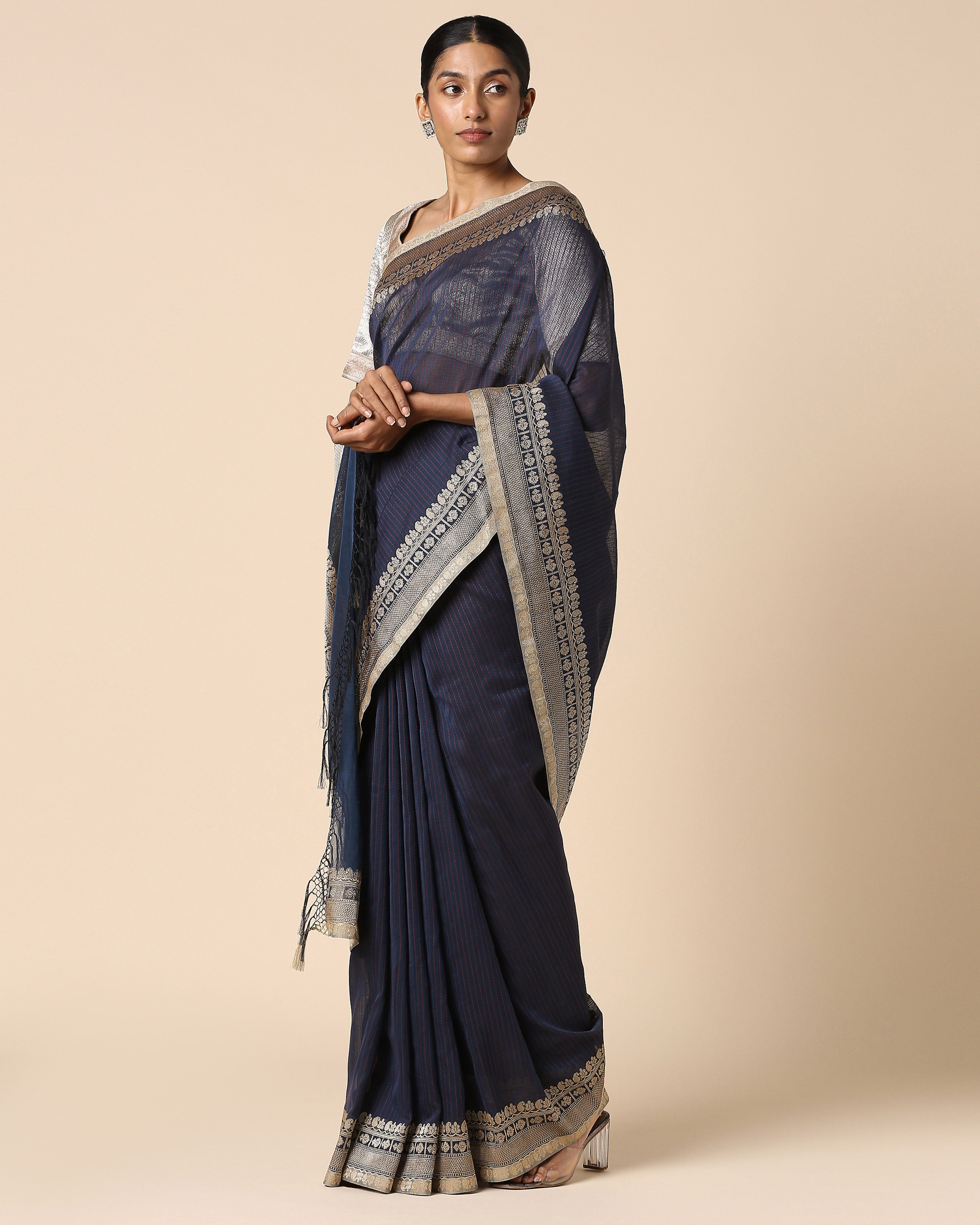 Atiana Banarasi Kadwa Cotton Saree