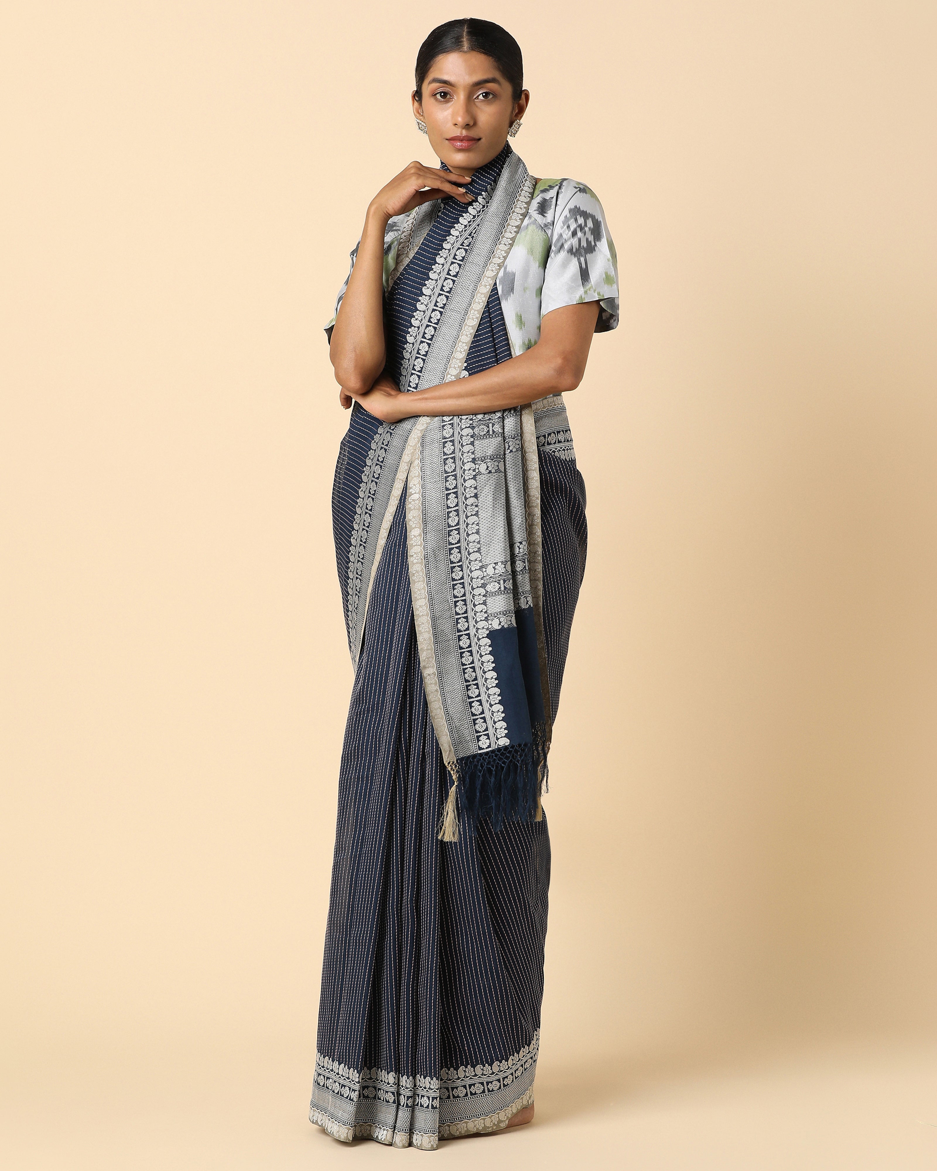 Atiana Banarasi Kadwa Cotton Saree