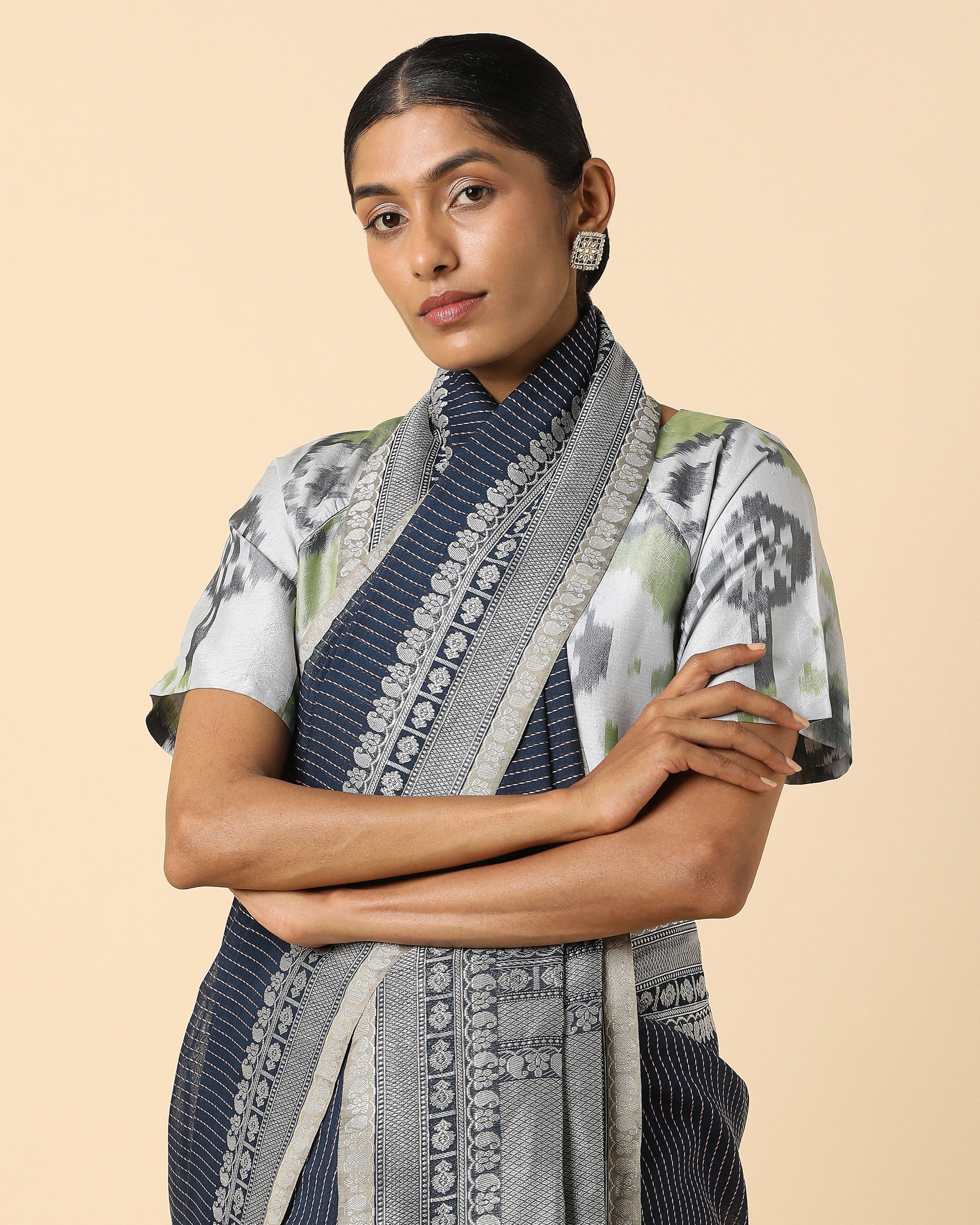 Atiana Banarasi Kadwa Cotton Saree