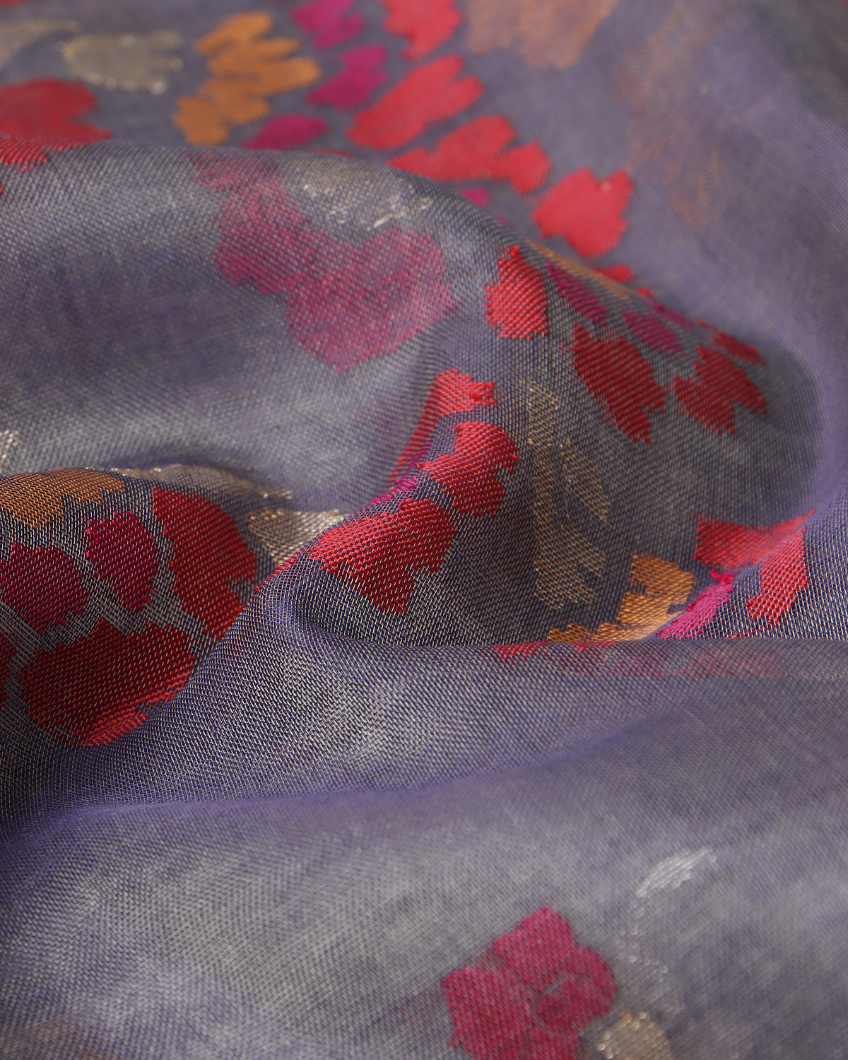 Meilo Banarasi Jamdani Silk Cotton Saree