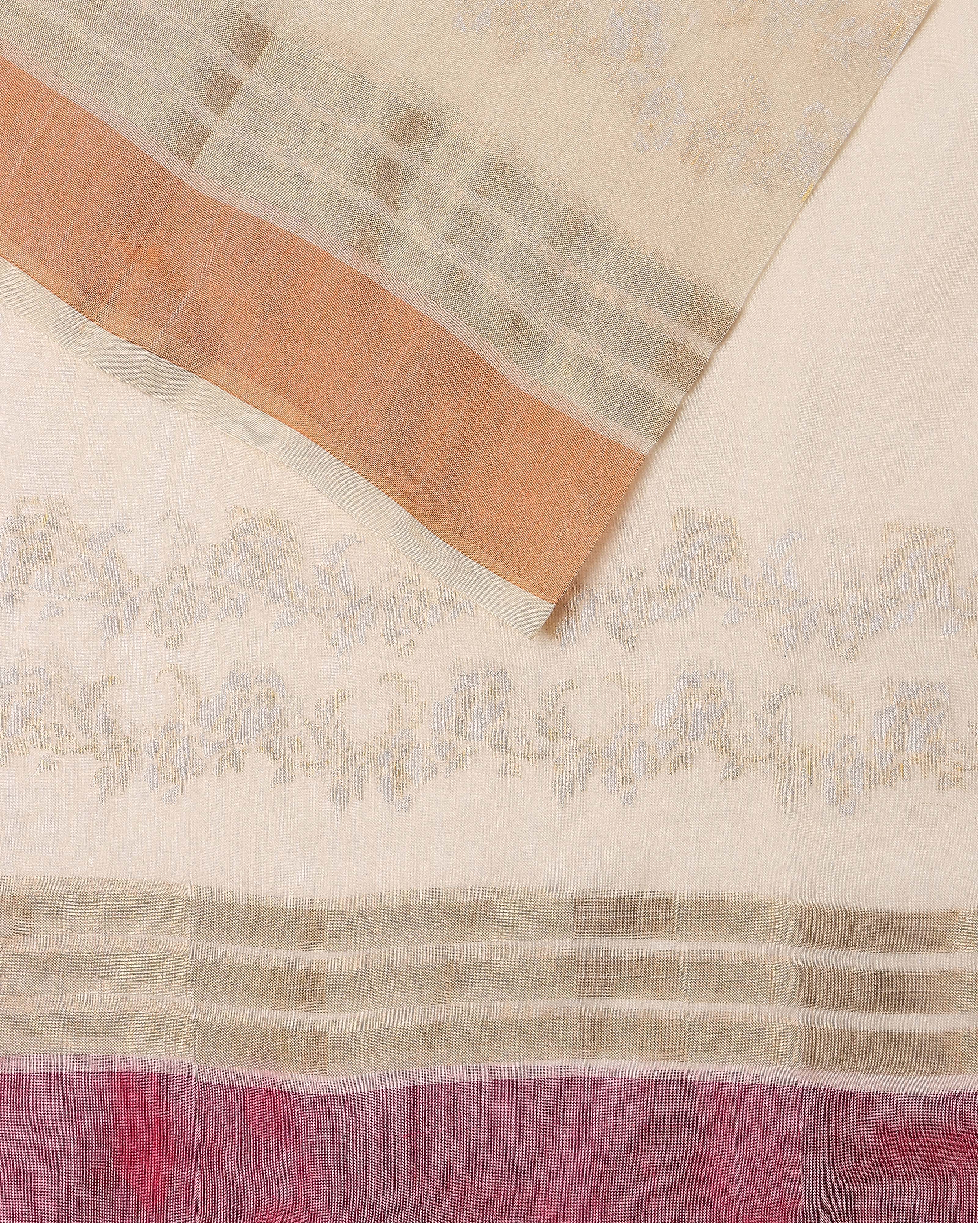 Meilo Banarasi Jamdani Silk Cotton Saree