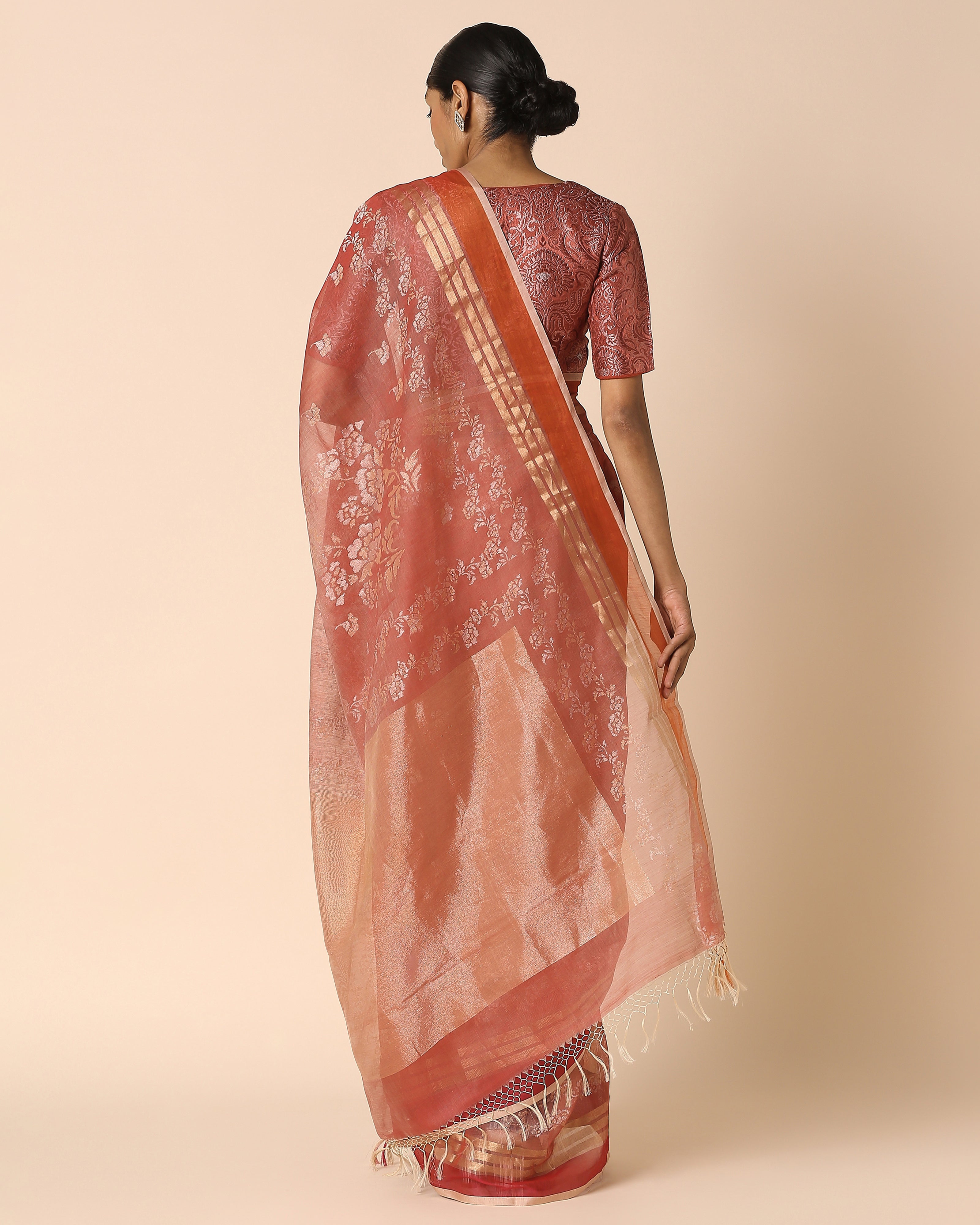 Meilo Banarasi Jamdani Silk Cotton Saree