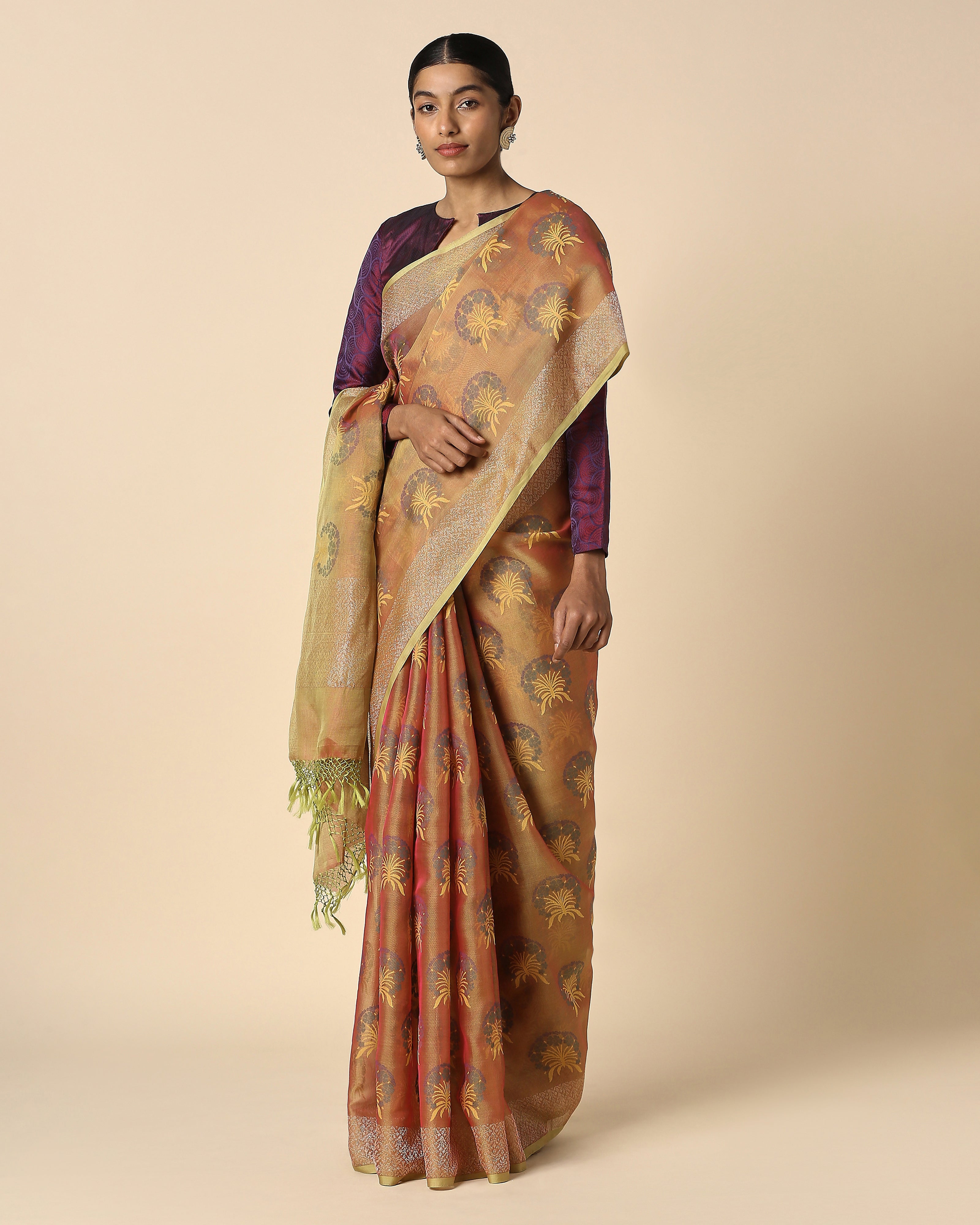 Anwitha Banarasi Jamdani Silk Cotton Saree