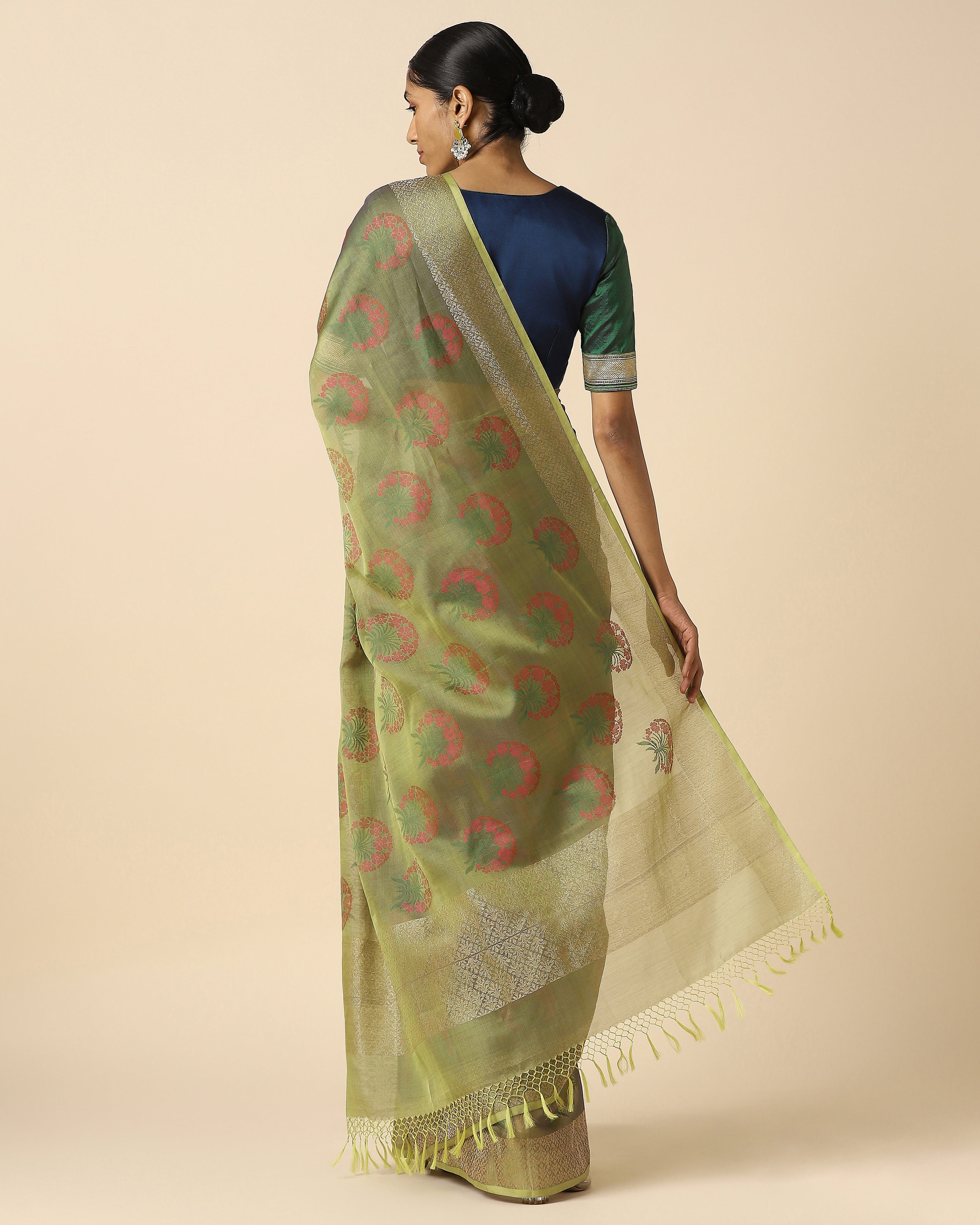Anwitha Banarasi Jamdani Silk Cotton Saree
