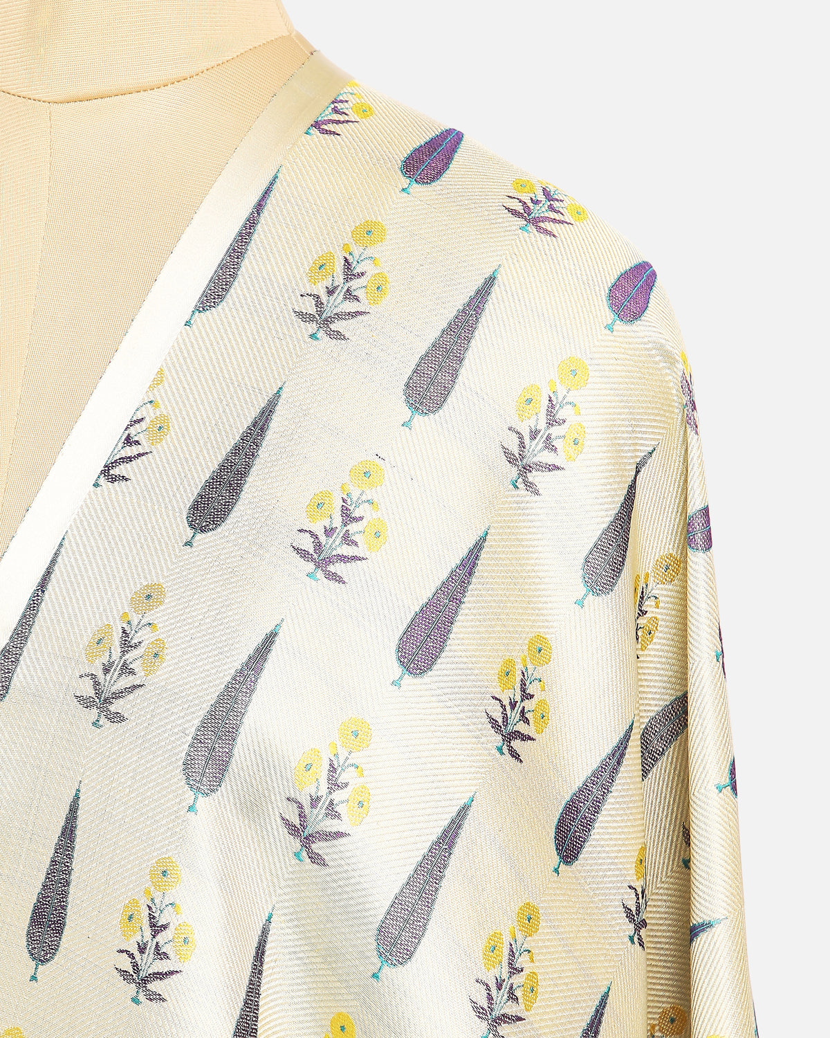 Aabidah Banarasi Tanchoi Silk Suit Material