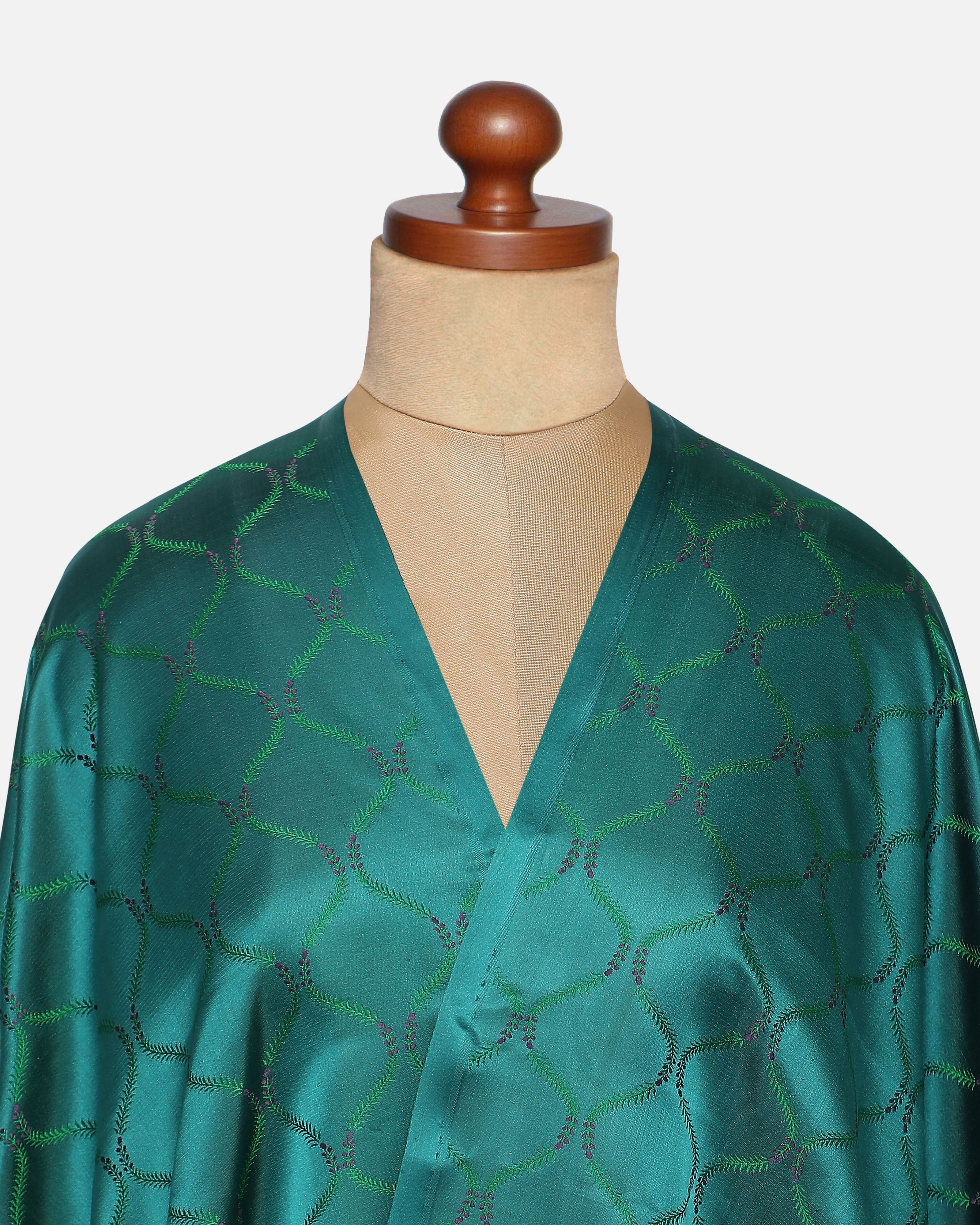Aida Banarasi Tanchoi Silk Suit Fabric
