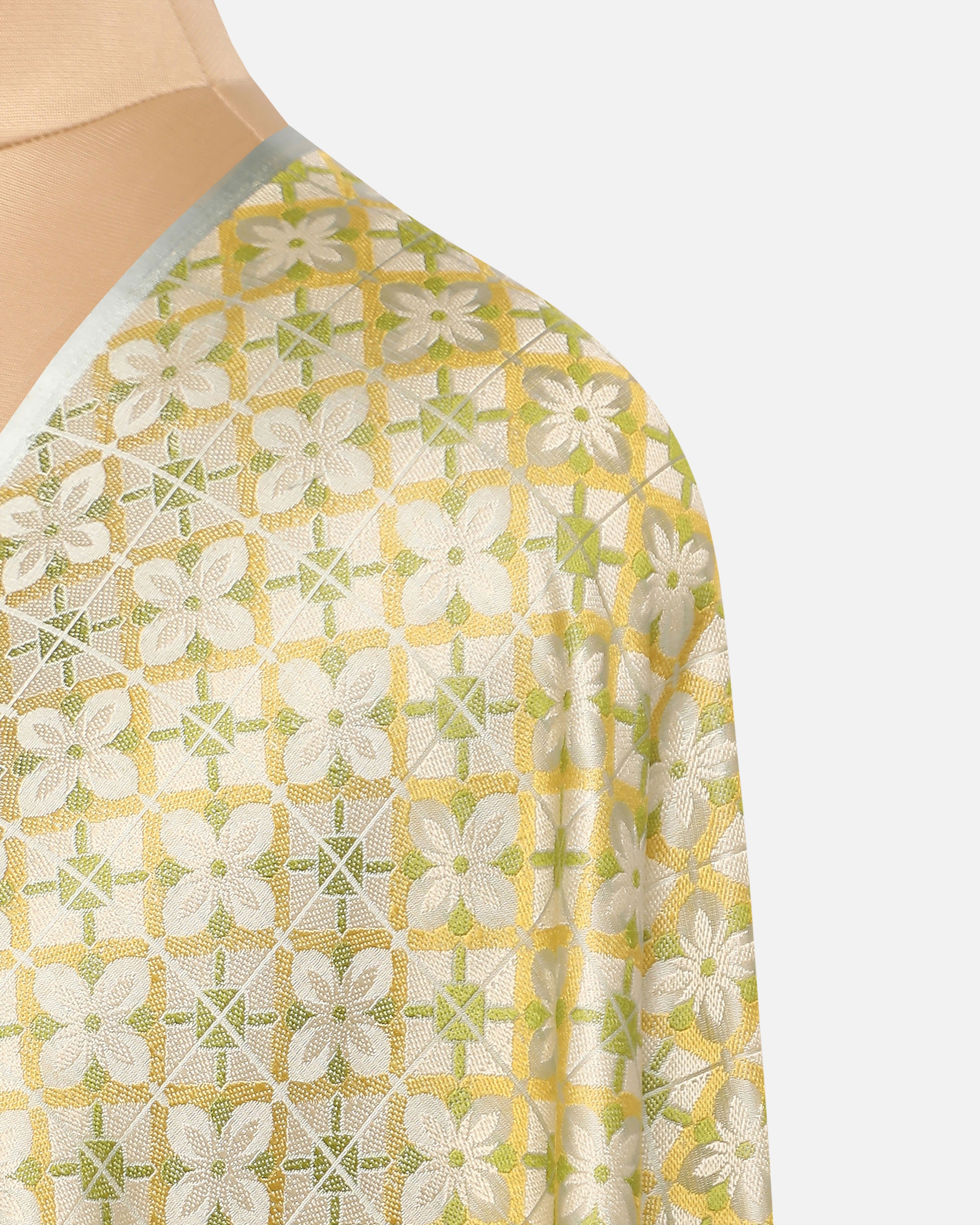 Eirum Banarasi Tanchoi Silk Suit Fabric