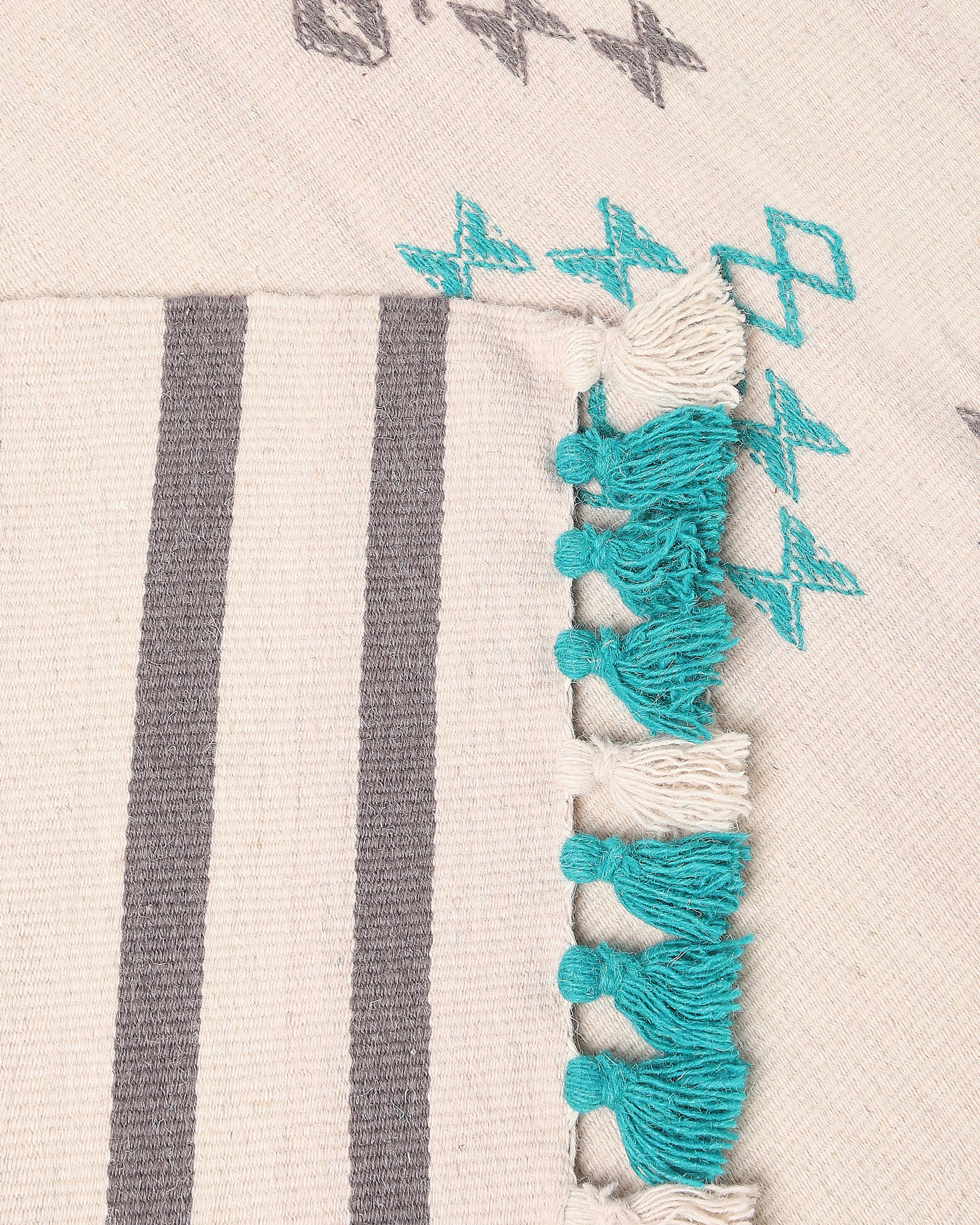 Vruksha Bhujodi Extra Weft Cotton Wool Rug