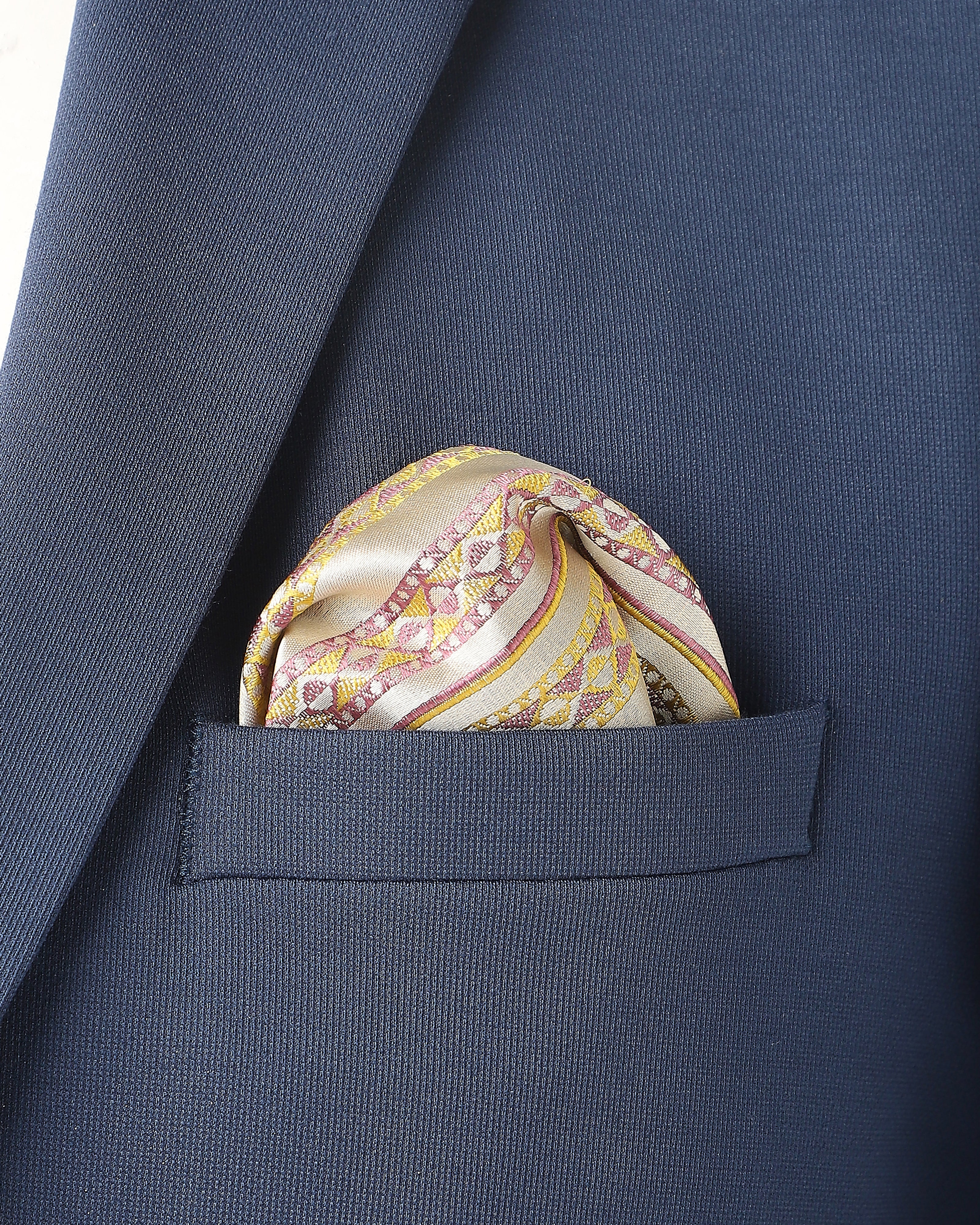 Raah Banarasi Tanchoi Silk Pocket Square