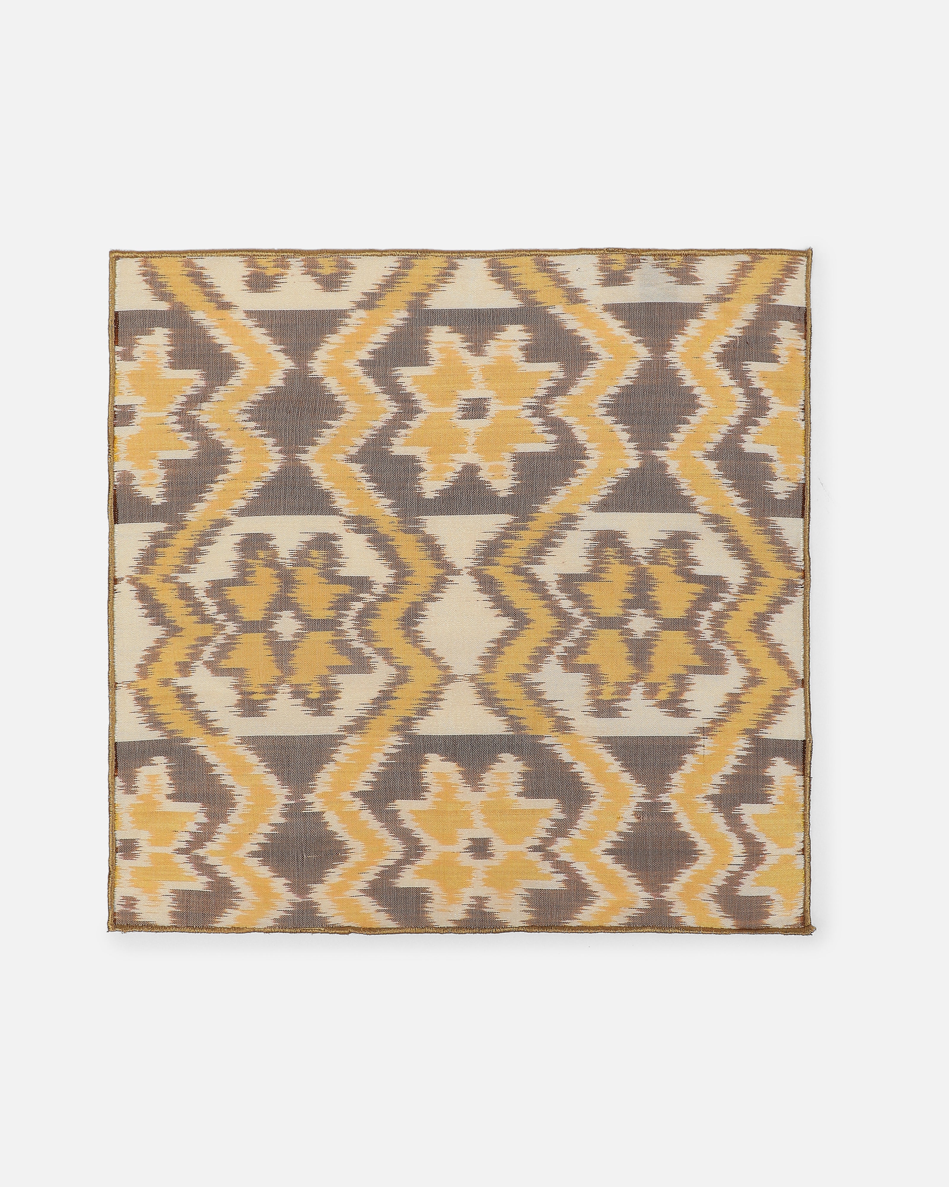 Sitaara Pochampally Weft Ikat Cotton Silk Pocket Square