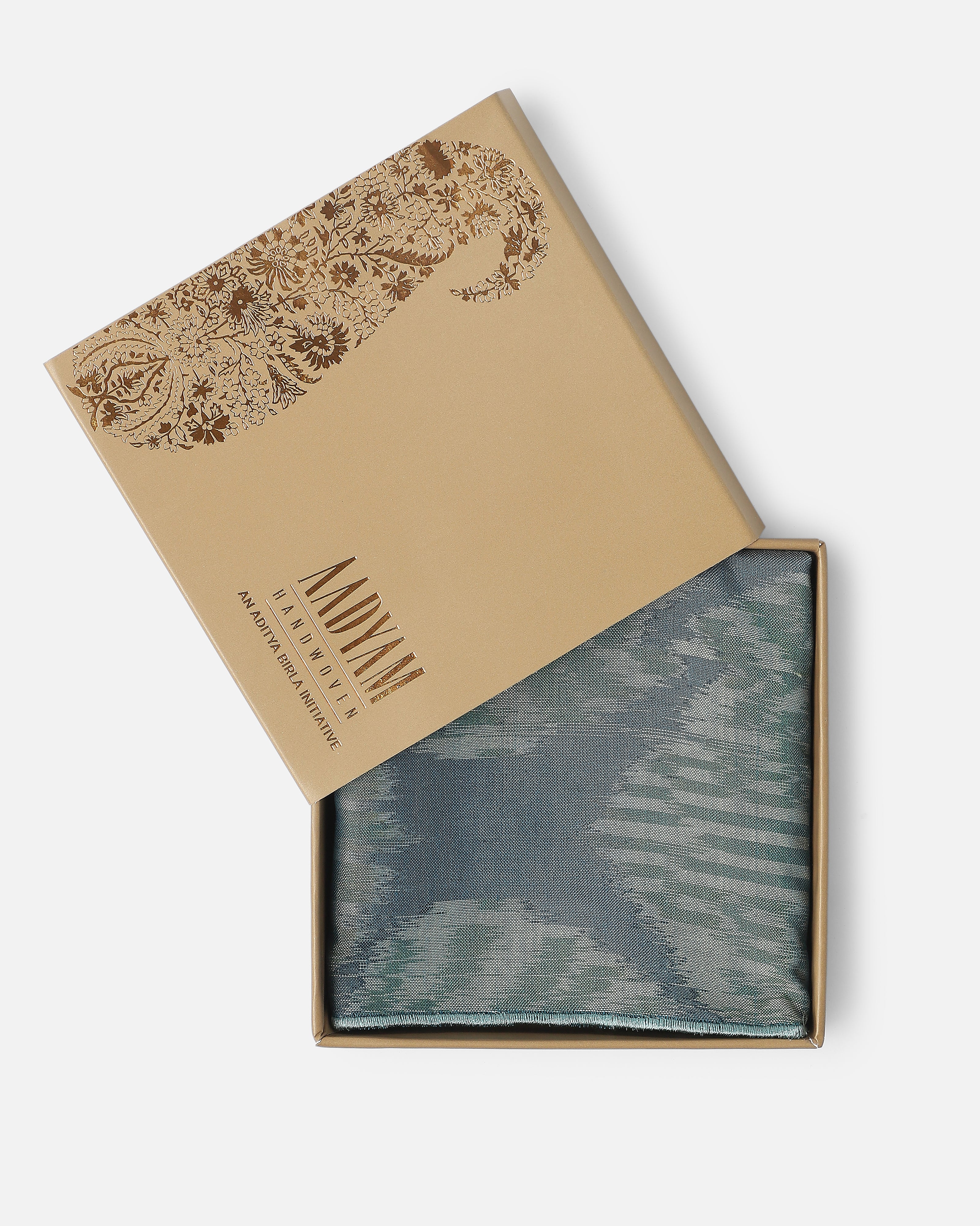 Seepi Pochampally Weft Ikat Cotton Silk Pocket Square