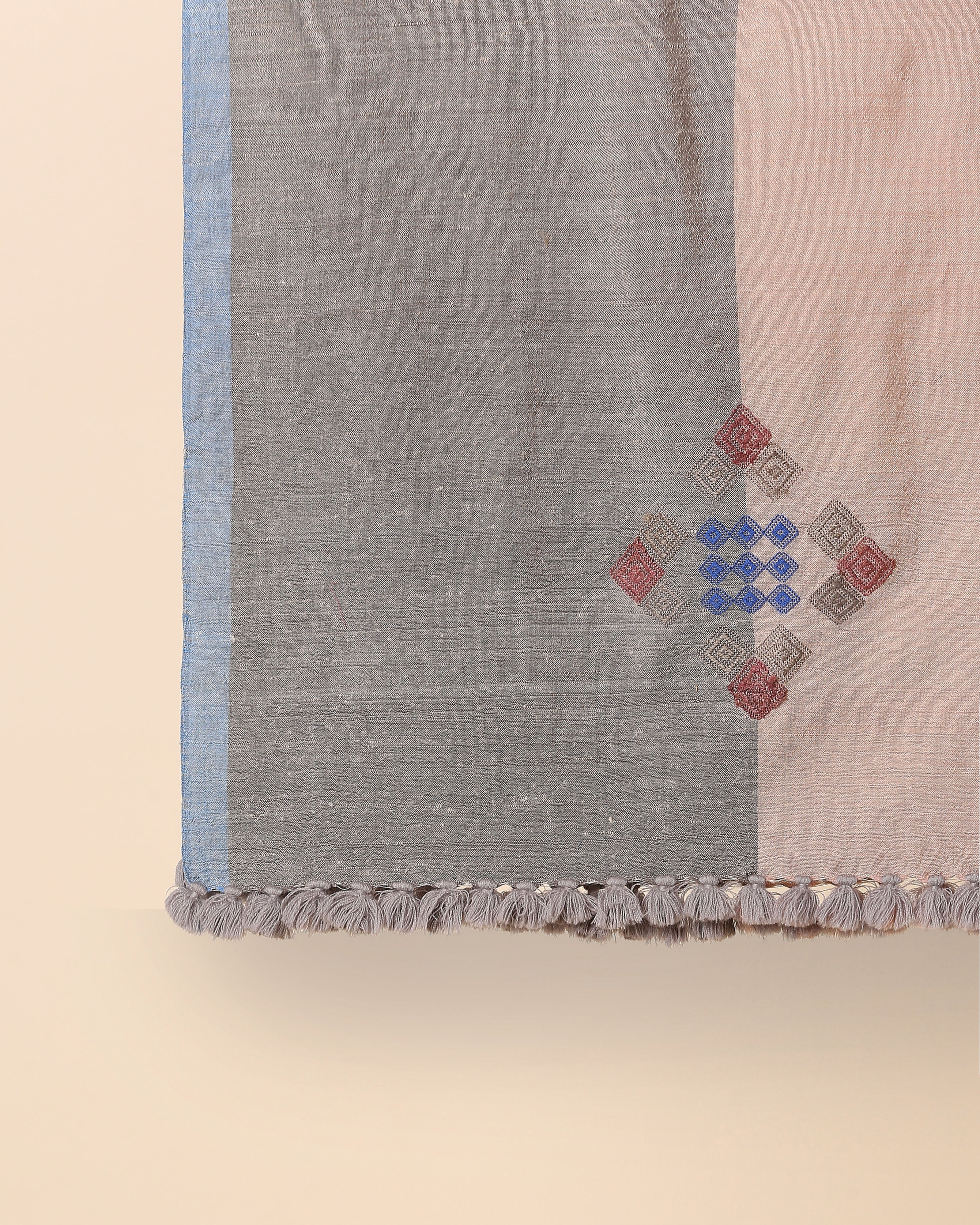 Roma Bhujodi Extra Weft Wool Silk Stole